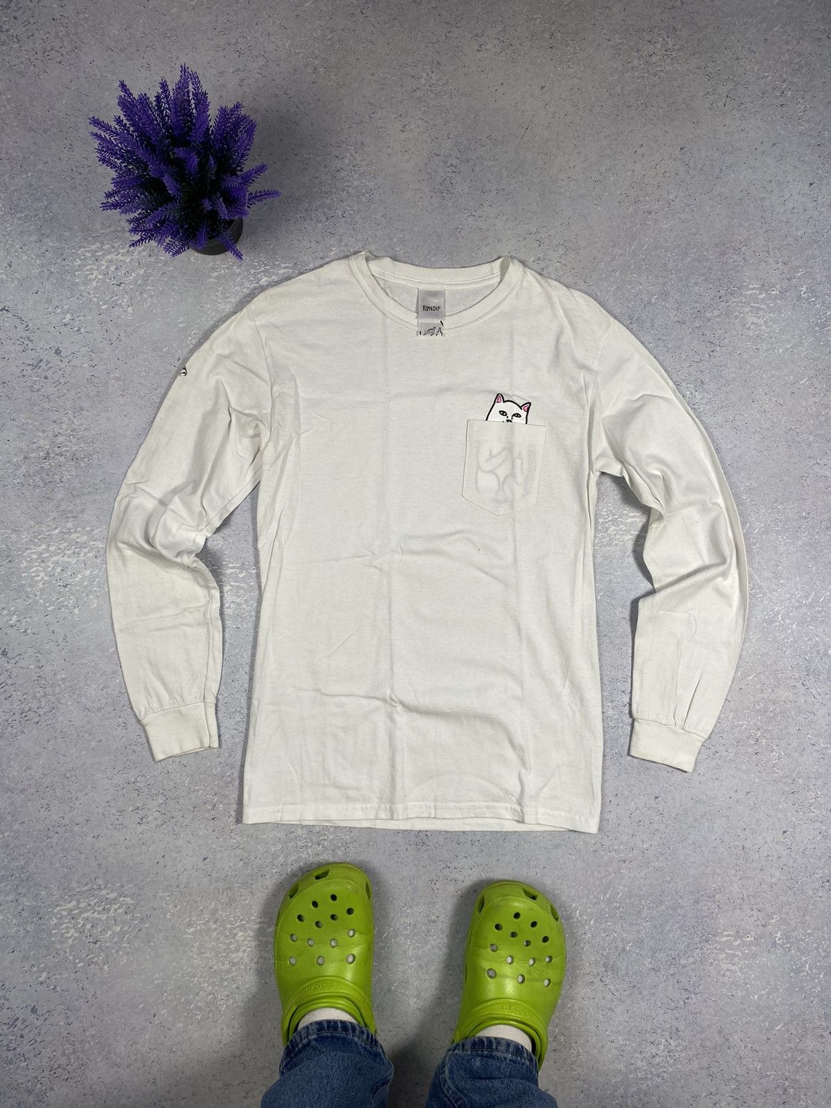 RIPNDIP Rip n Dip Men’s White T-shirt With Mini Logo Size Small Size US S / EU 44-46 / 1 - 2 Thumbnail