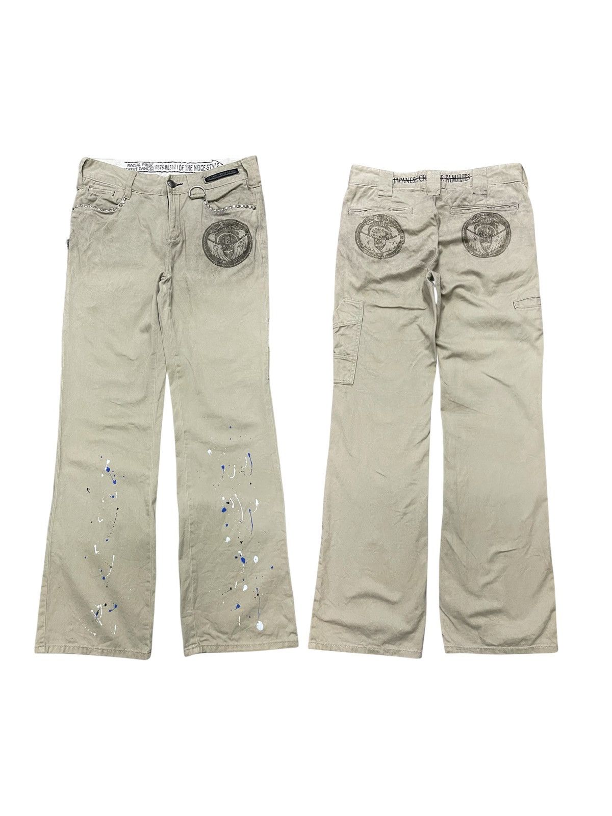 If Six Was Nine 2000s OF THE NEIGE STYLE LGB STYLE STUDDED PANT Size US 31 - 1 Thumbnail