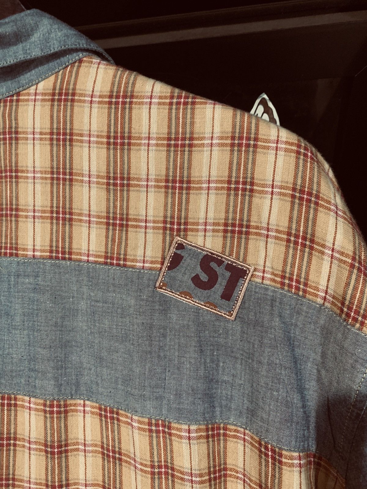Japanese Brand Vintage Drugstore patchwork shirts Size US XL / EU 56 / 4 - 6 Thumbnail