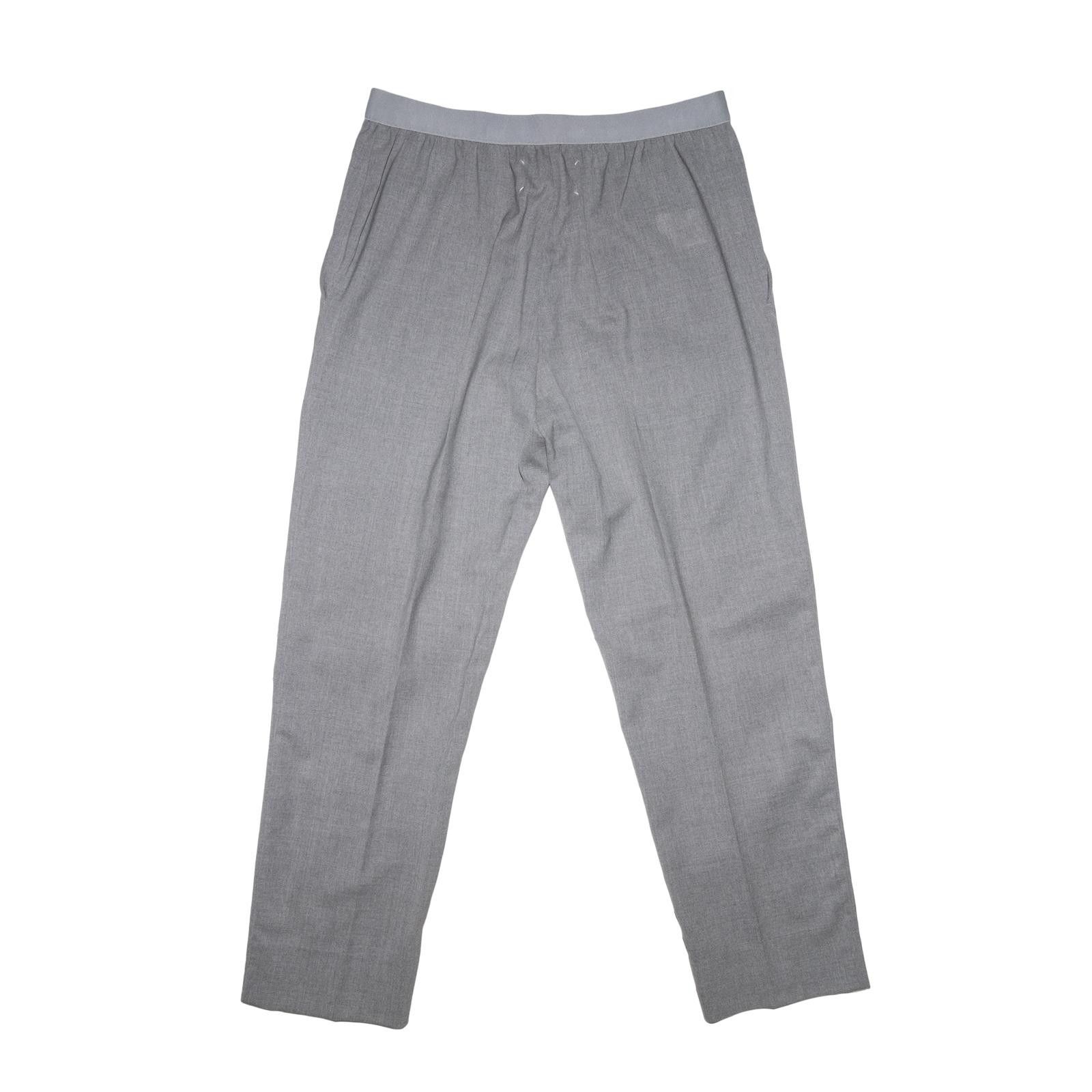 Maison Margiela Maison Margiela 4 FW 2015 Women's Grey Wool Trousers Size 27" / US 4 / IT 40 - 2 Thumbnail