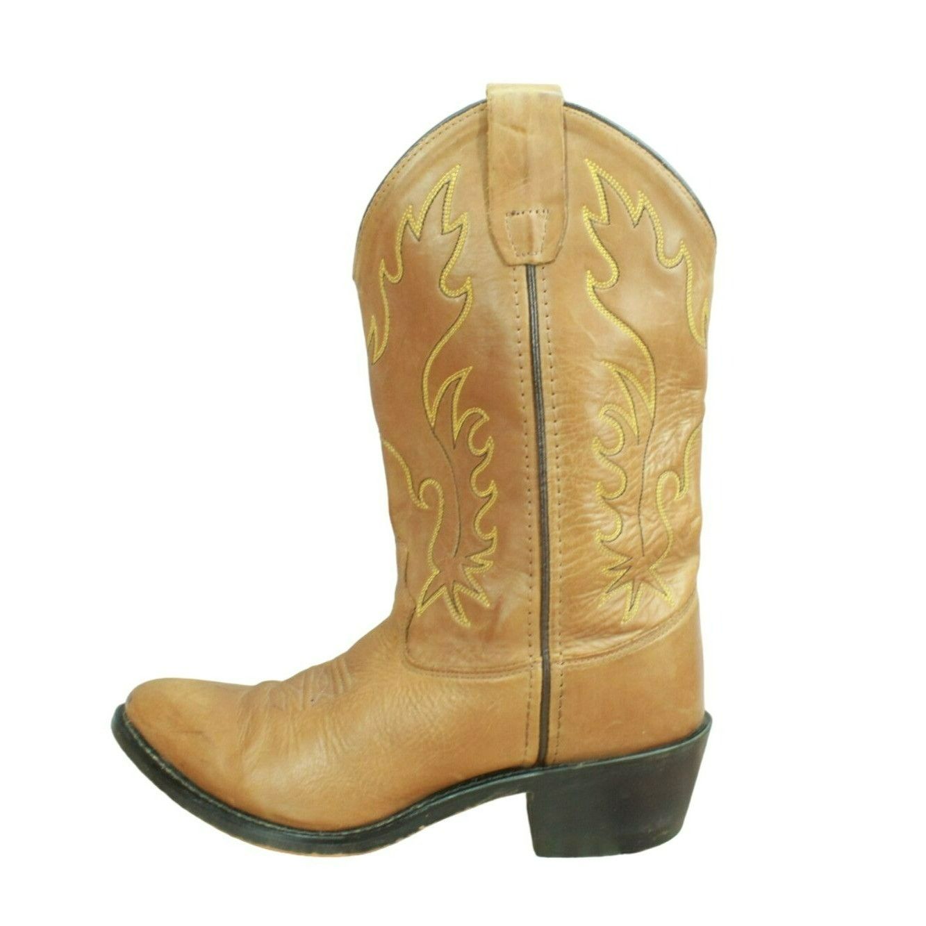 Leather × Other Old West Women's Pull On Mid Calf Western Cowboy Boots Size US 6 / IT 36 - 1 Thumbnail