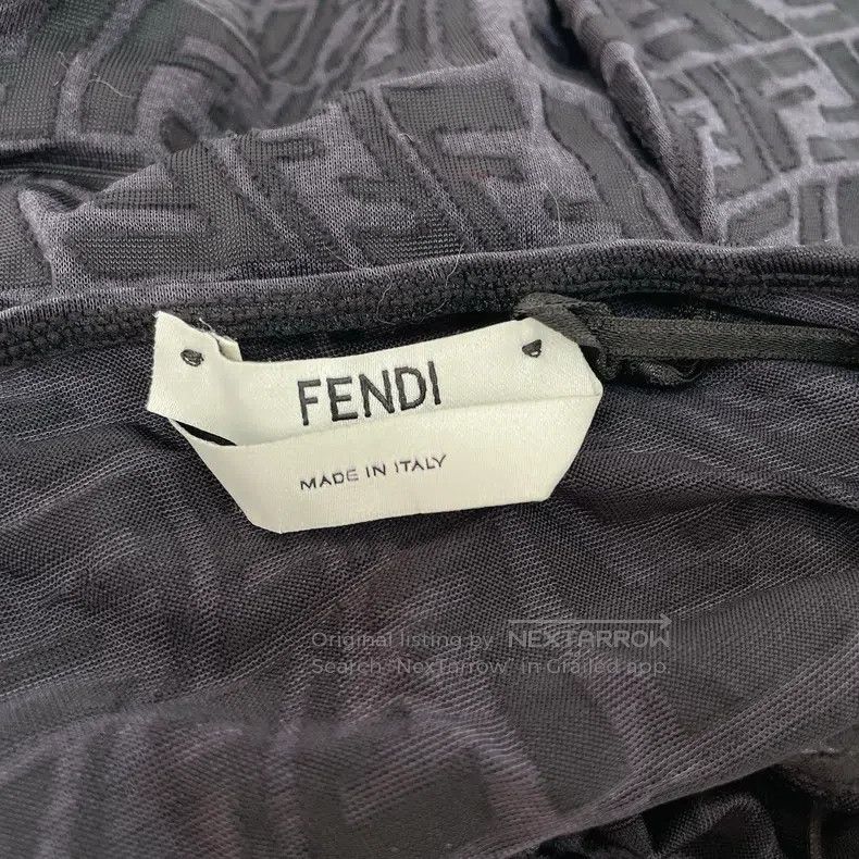 Fendi Fendi Black monogram jumpsuit Size L / US 10 / IT 46 - 4 Thumbnail
