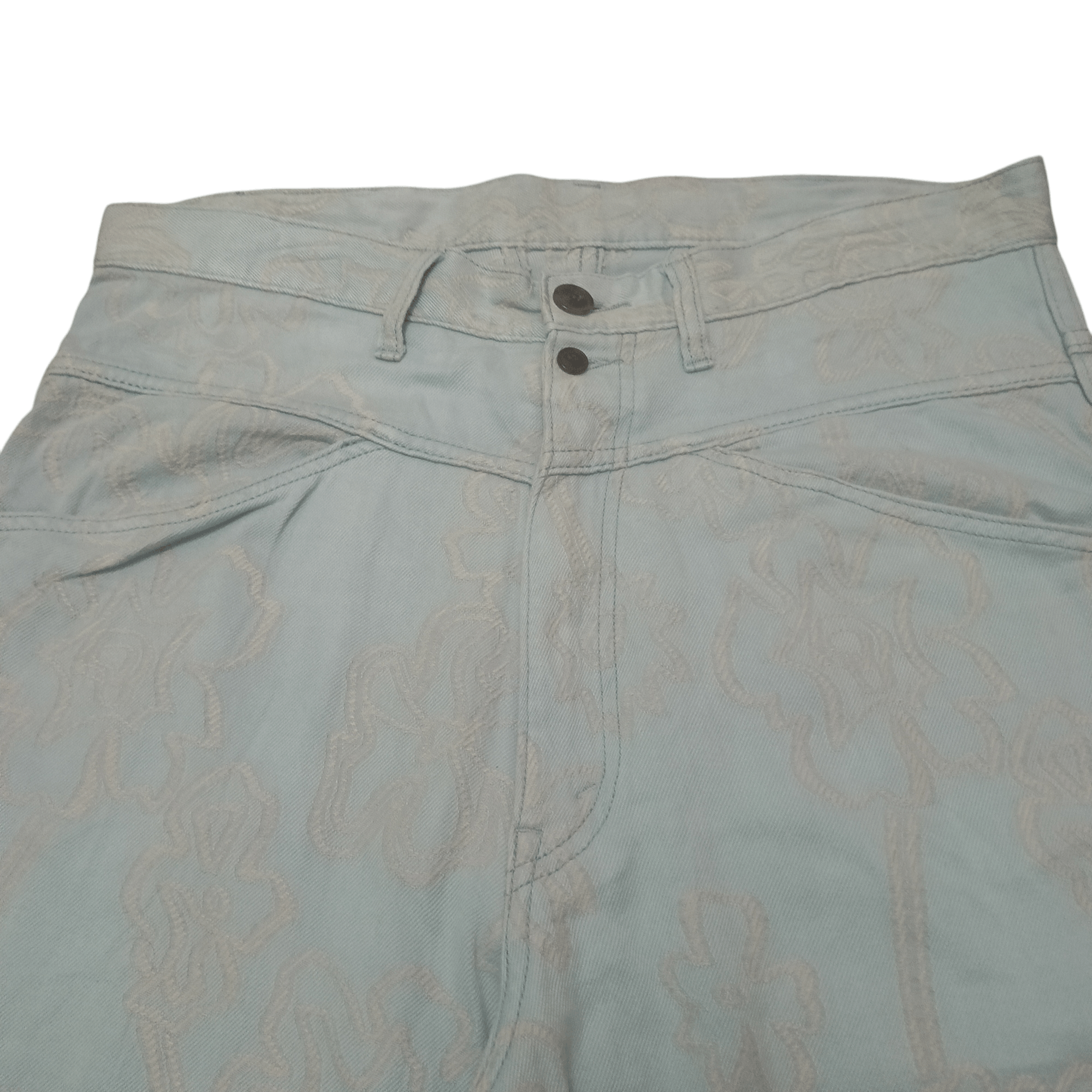 Uru Japanese URU Tokyo flower logo baggy style pants Size US 36 / EU 52 - 2 Thumbnail
