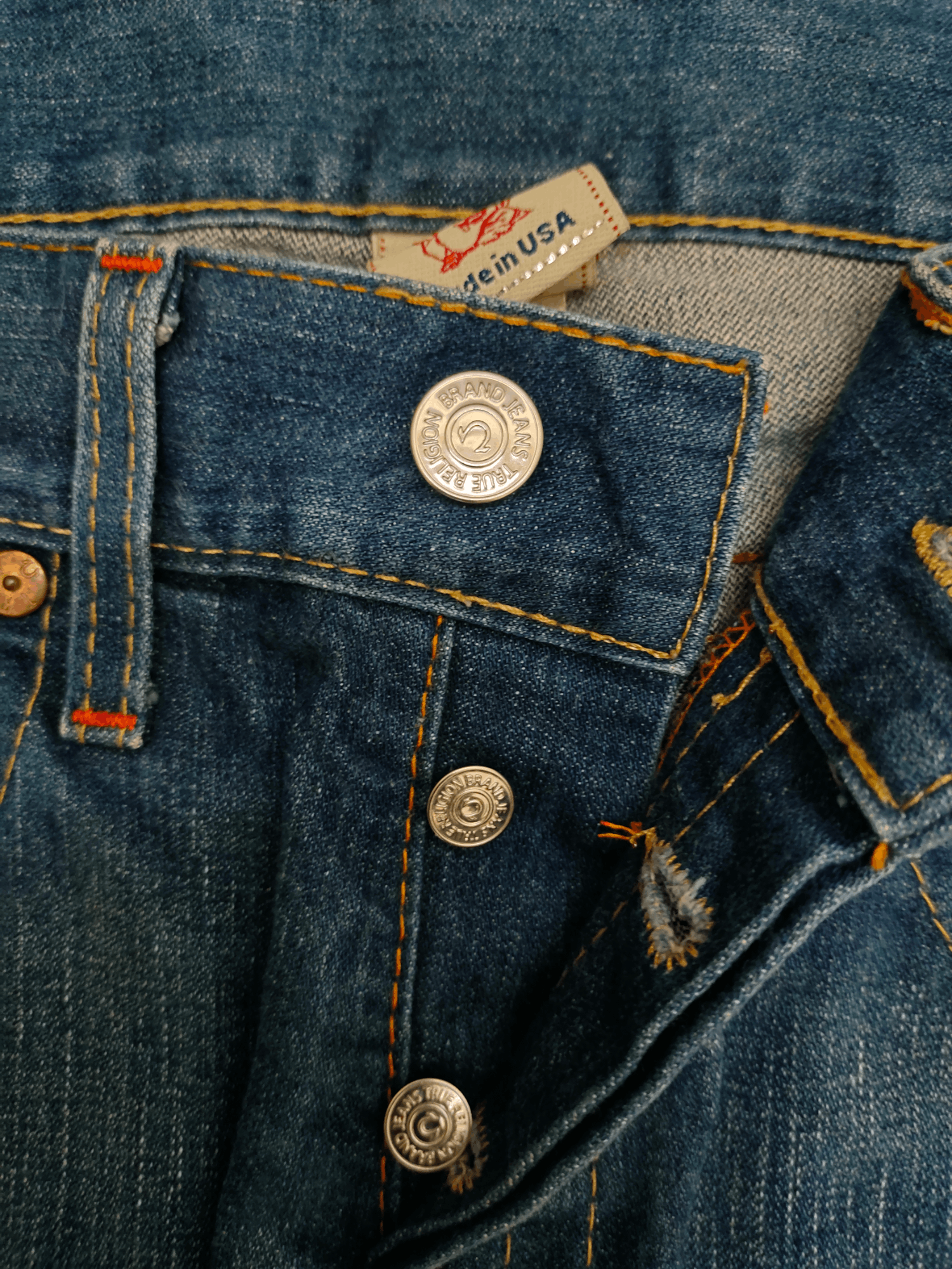 True Religion Vintage Y2k True Religion Logan Denim Jeans Size US 34 / EU 50 - 5 Thumbnail