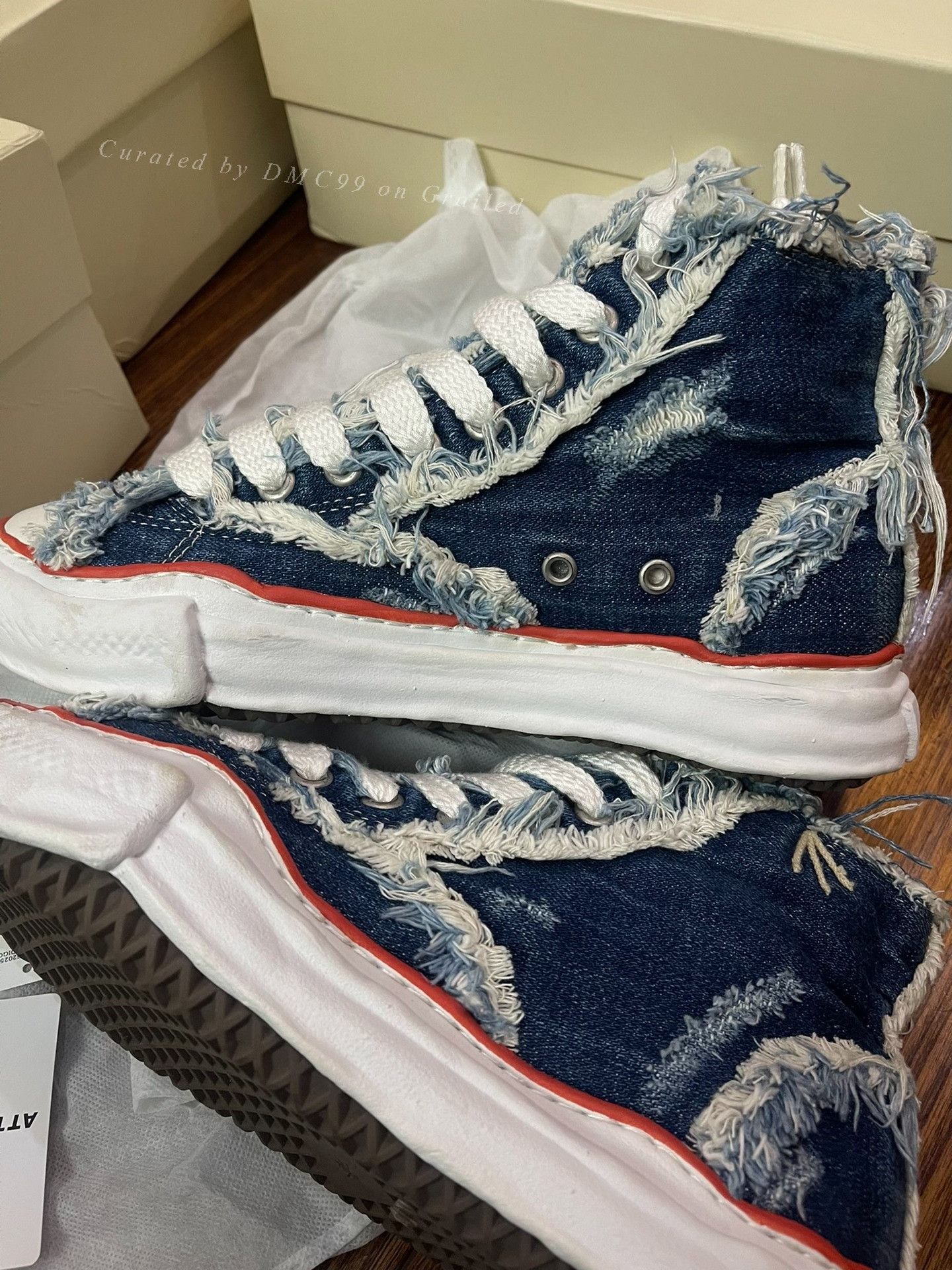 Nigel Cabourn Nigel Cabourn Indigo Dissolved Shoes Size US 9 / EU 42 - 1 Thumbnail