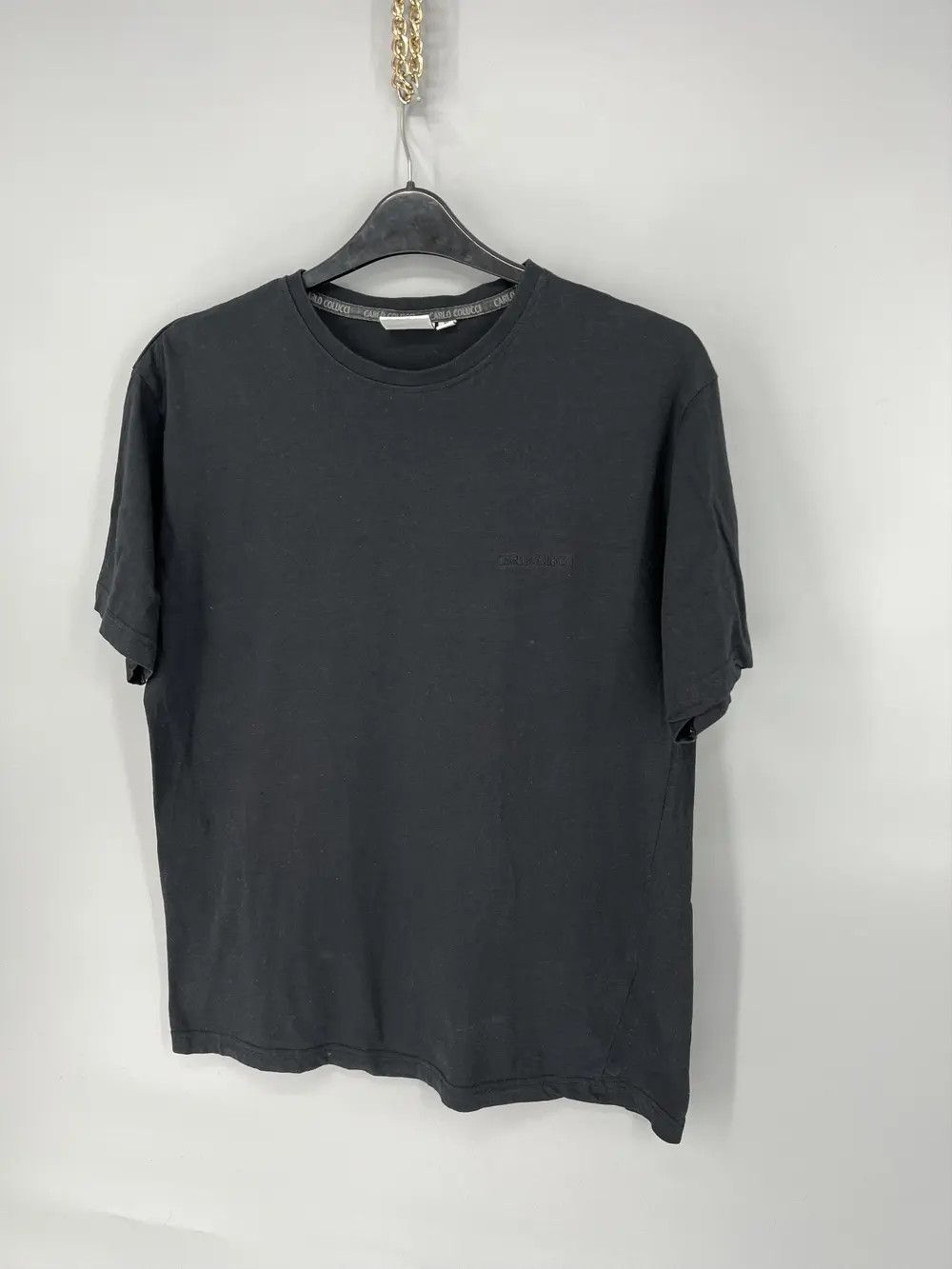 Carlo Colucci Vintage Rare Logo Carlo Colucci Black Relaxed T-Shir Size US XL / EU 56 / 4 - 3 Thumbnail
