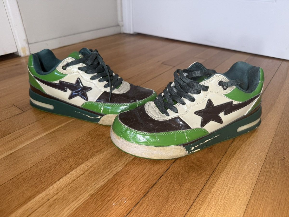 Bape Roadsta Green/White/Brown US10.5 Size US 10.5 / EU 43-44 - 1 Thumbnail