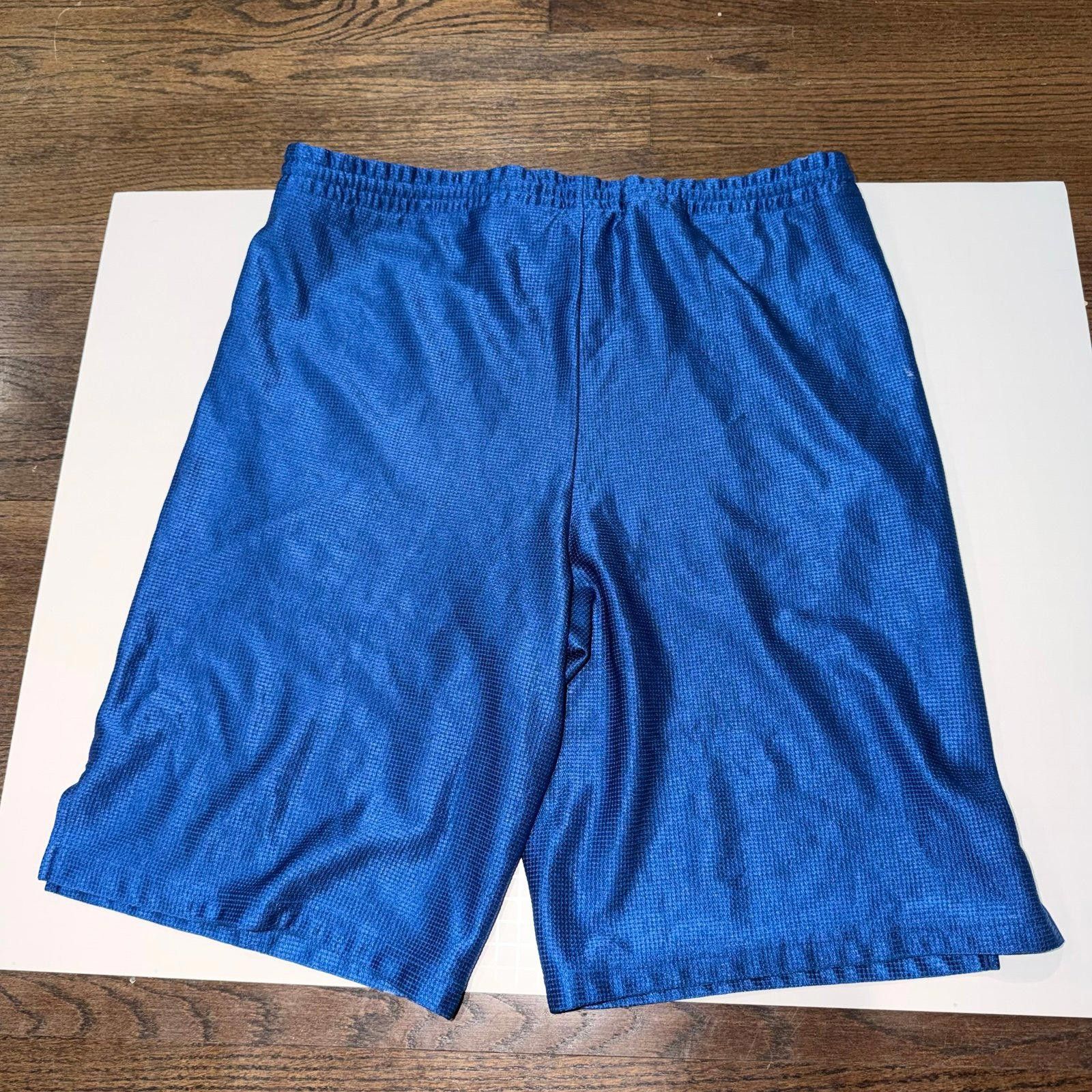 Champion Champs Royal Blue Shimmer Dazzle Hoop Shorts Mens MD Y2K 90s Size US 32 / EU 48 - 6 Thumbnail