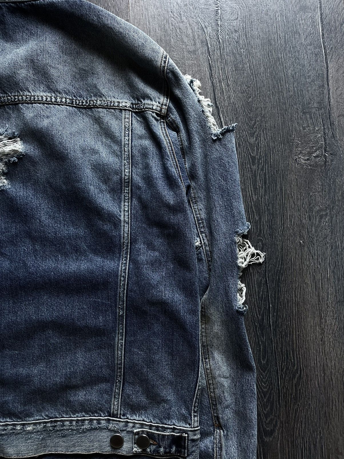 Balmain Balmain Destroyed Distressed Denim Jacket Size US M / EU 48-50 / 2 - 15 Thumbnail