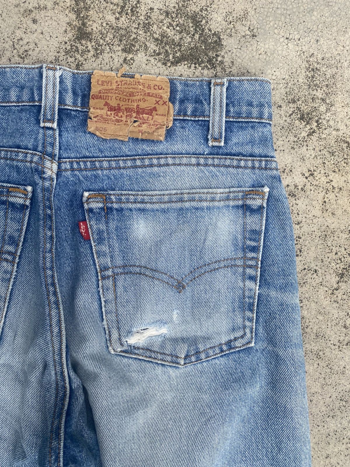 Levi's × Levi's Vintage Clothing × Vintage Vintage Levis 505 Faded Blue Jeans Size US 29 - 13 Thumbnail