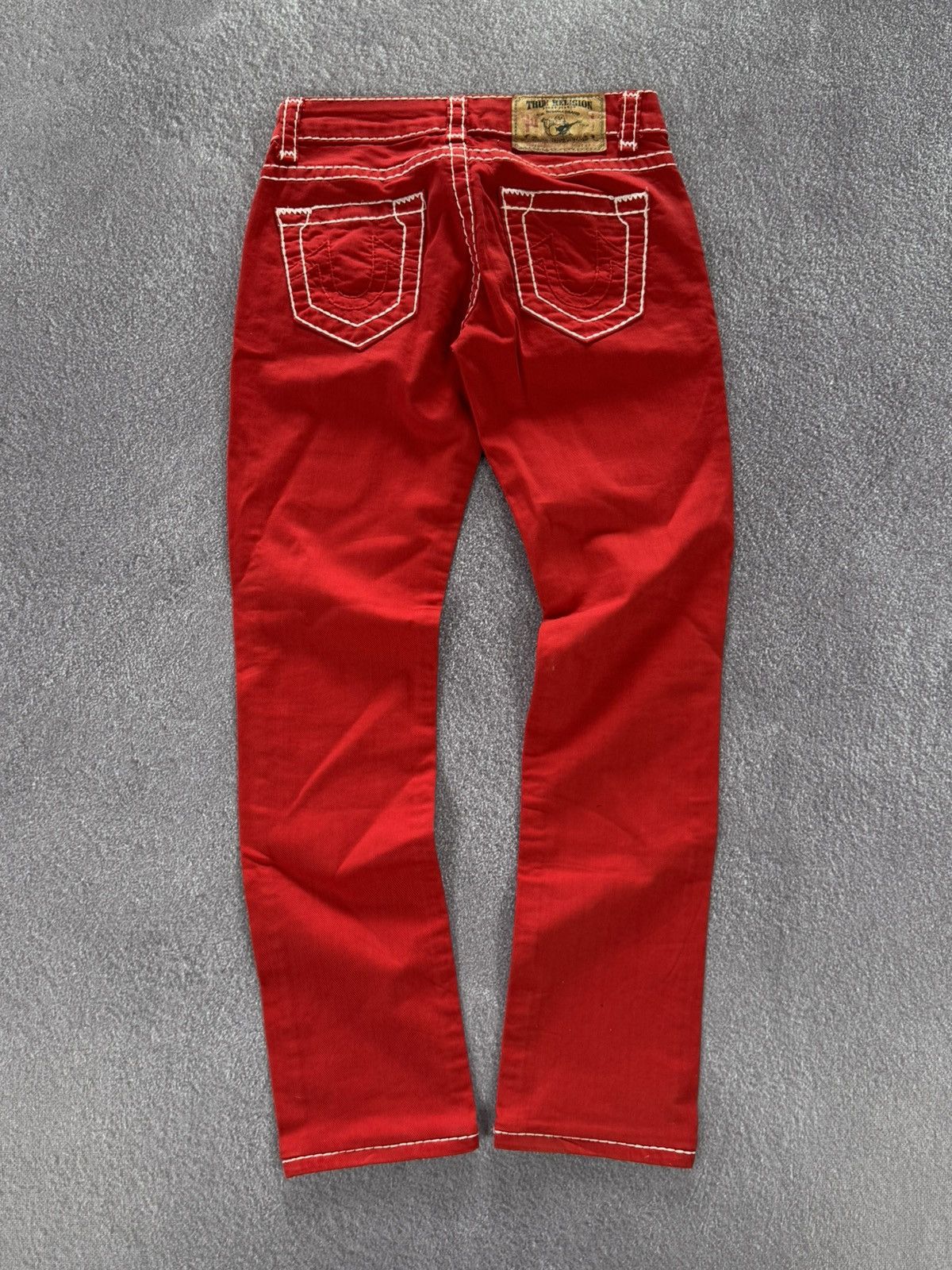True Religion True Religion Vintage Red Denim Jeans Size 28" / US 6 / IT 42 - 2 Thumbnail