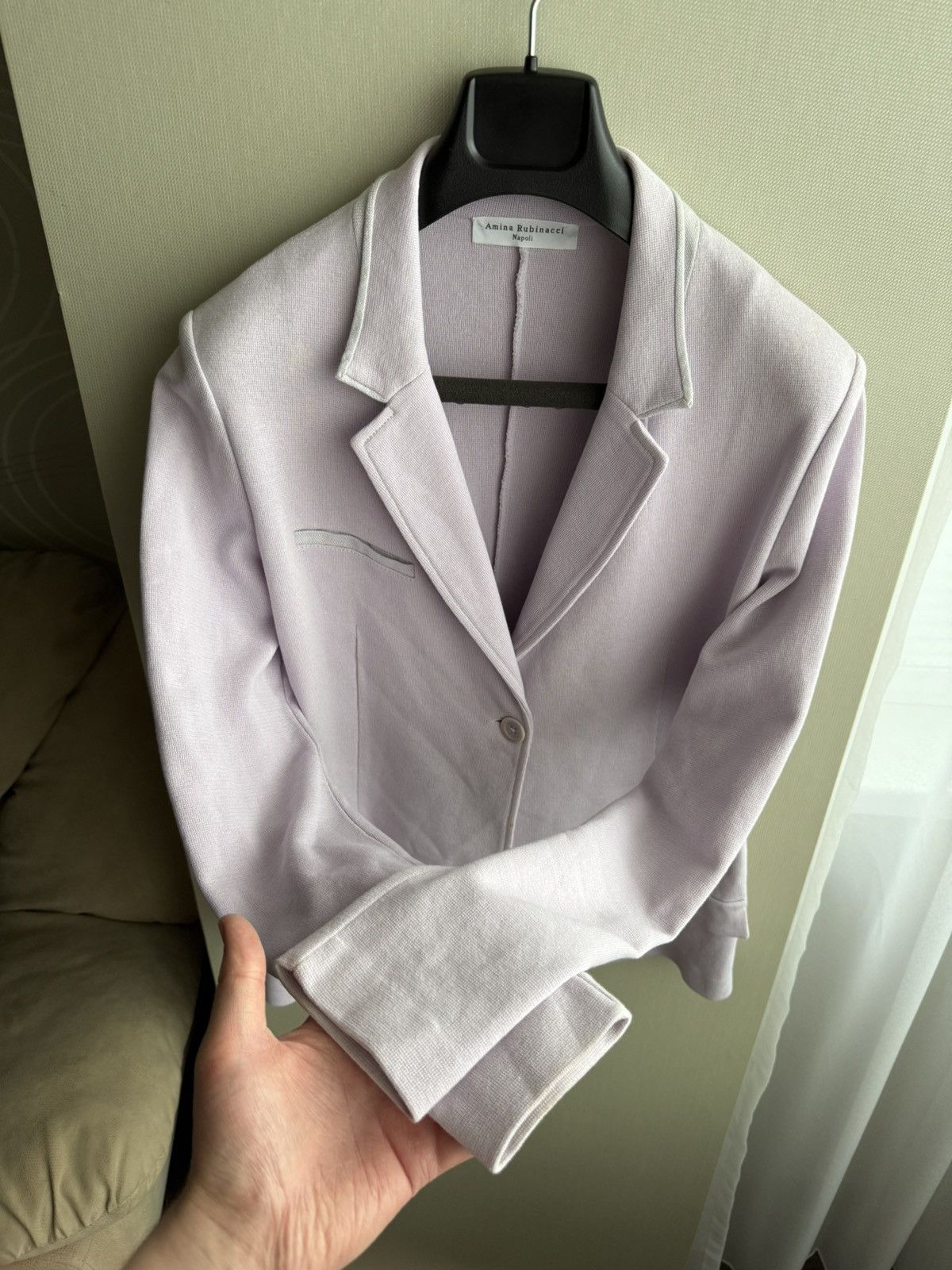 Amina Rubinacci Amina Rubinacci Blazer Women’s 100% Cotton Italy Size:48 Size L / US 10 / IT 46 - 3 Thumbnail