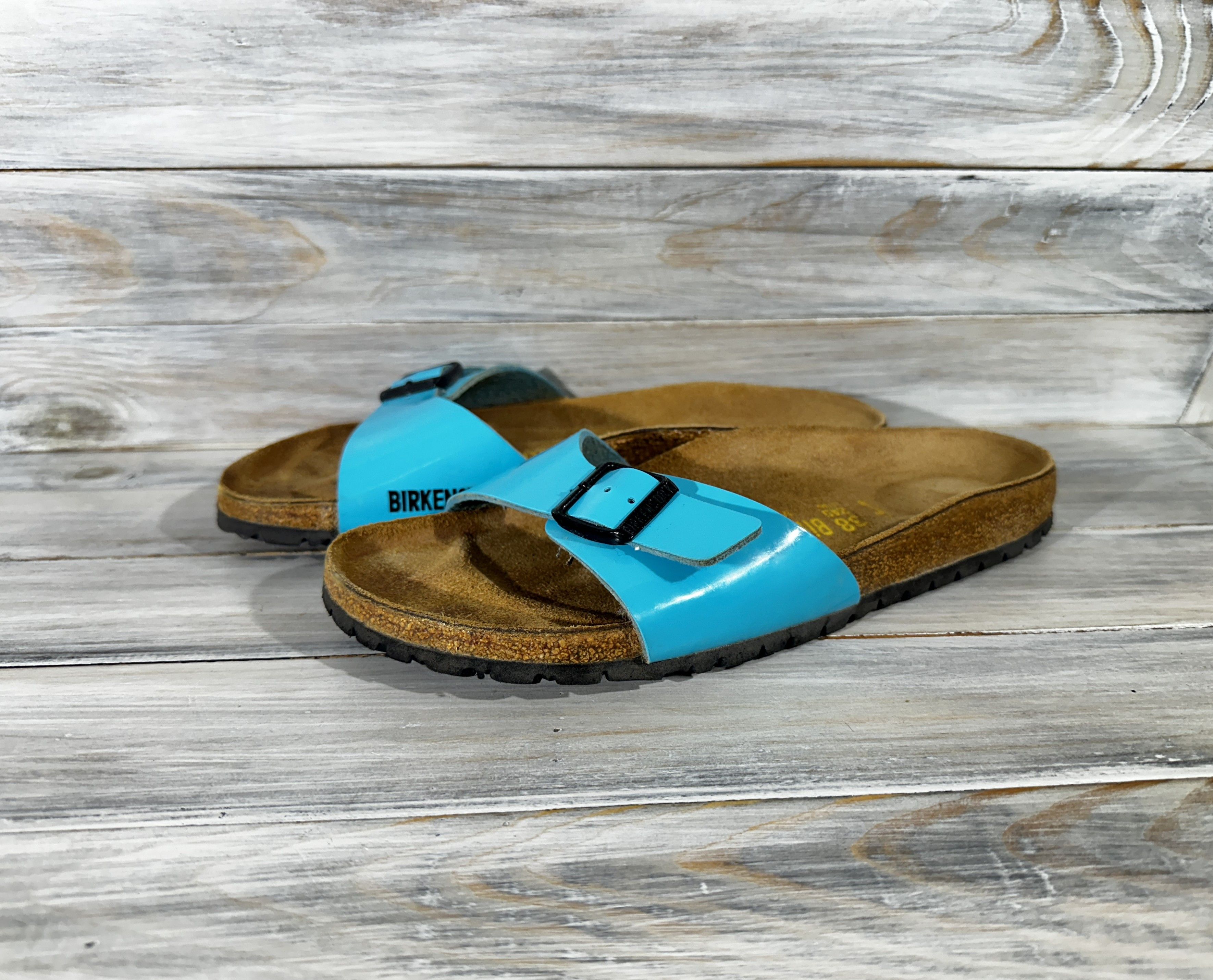Birkenstock Birkenstock Madrid Birko-Flor Women's Leather Slide Sandals Size US 7 / IT 37 - 5 Thumbnail