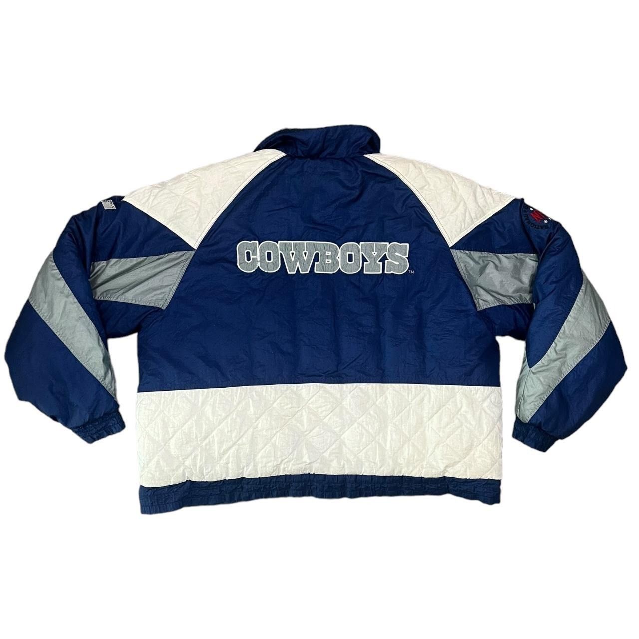 NFL × Vintage Vintage 90s Dallas Cowboys Team NFL Puffer Jacket Size US XXL / EU 58 / 5 - 2 Thumbnail