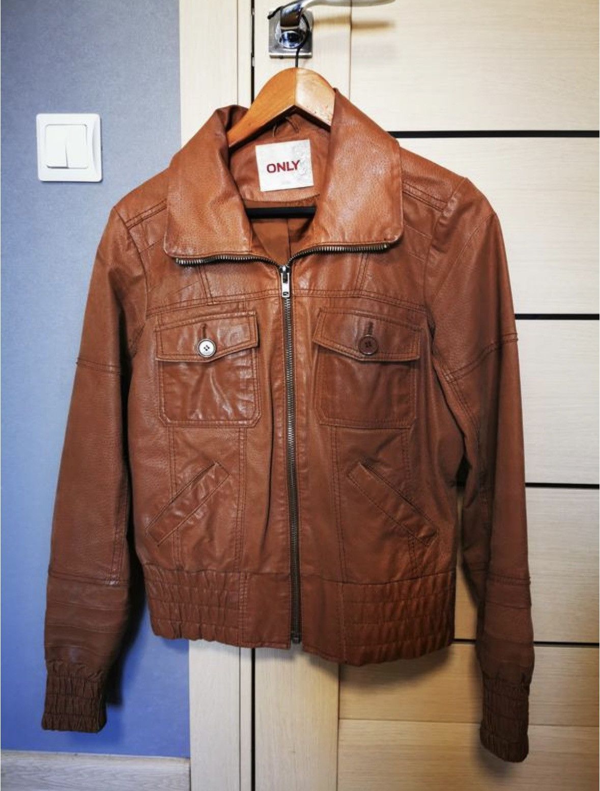 If Six Was Nine × Japanese Brand × Le Grande Bleu (L.G.B.) Vintage HardStone Leather Japanese Leather Jacket Size US S / EU 44-46 / 1 - 1 Thumbnail
