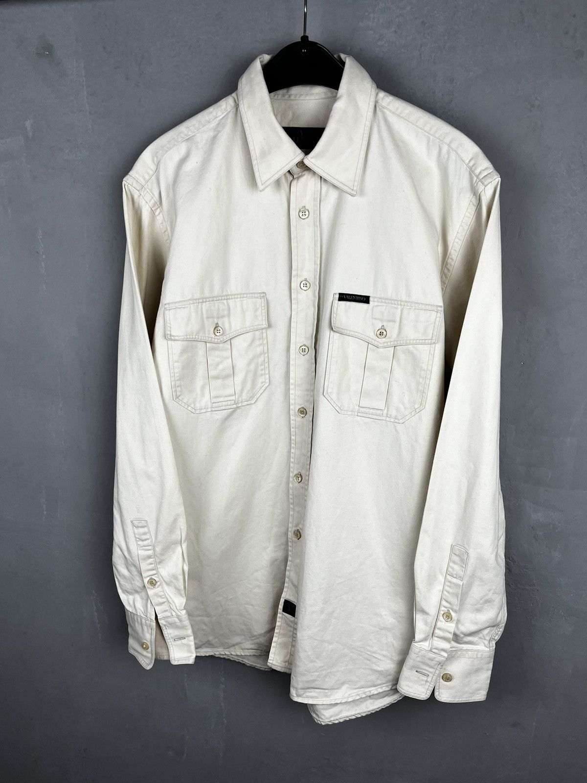 Giovanni Valentino × Valentino Valentino jeans shirt vintage 90s Size US L / EU 52-54 / 3 - 1 Thumbnail