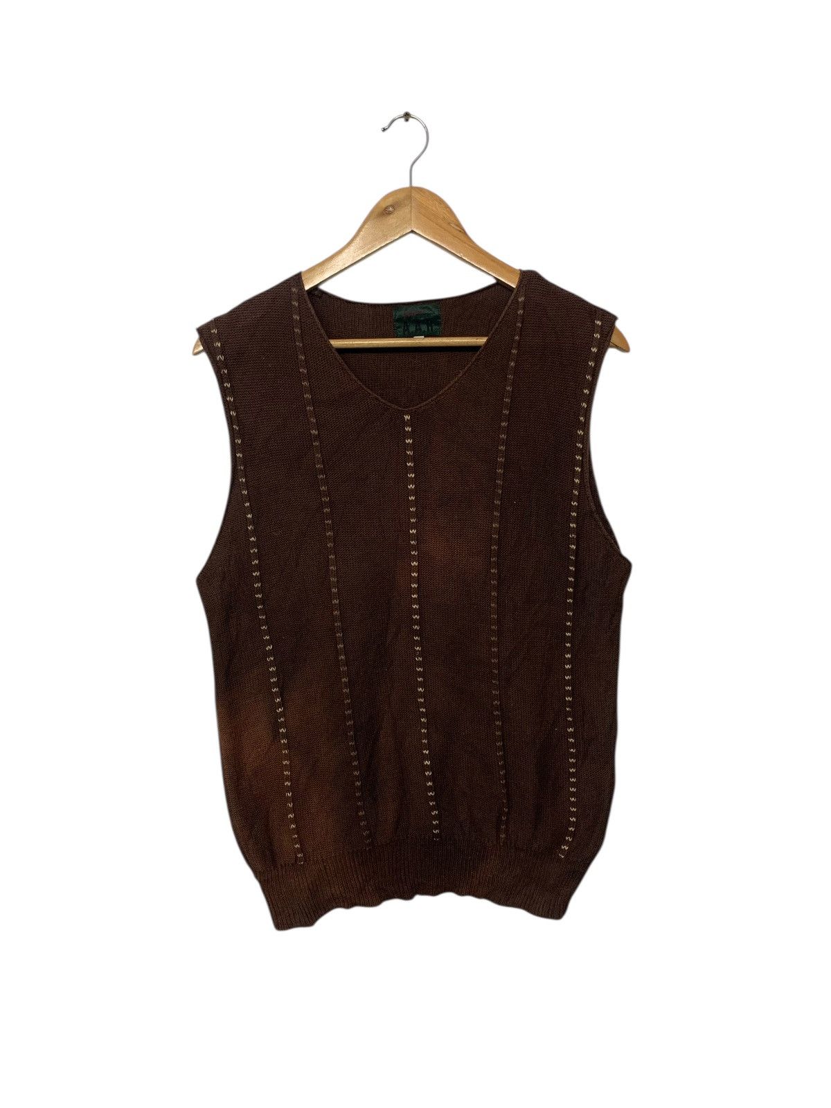 Yohji Yamamoto Vintage Yohji Yamamoto A.A.R Signiture Knitwear Sleeveless Size US M / EU 48-50 / 2 - 1 Thumbnail