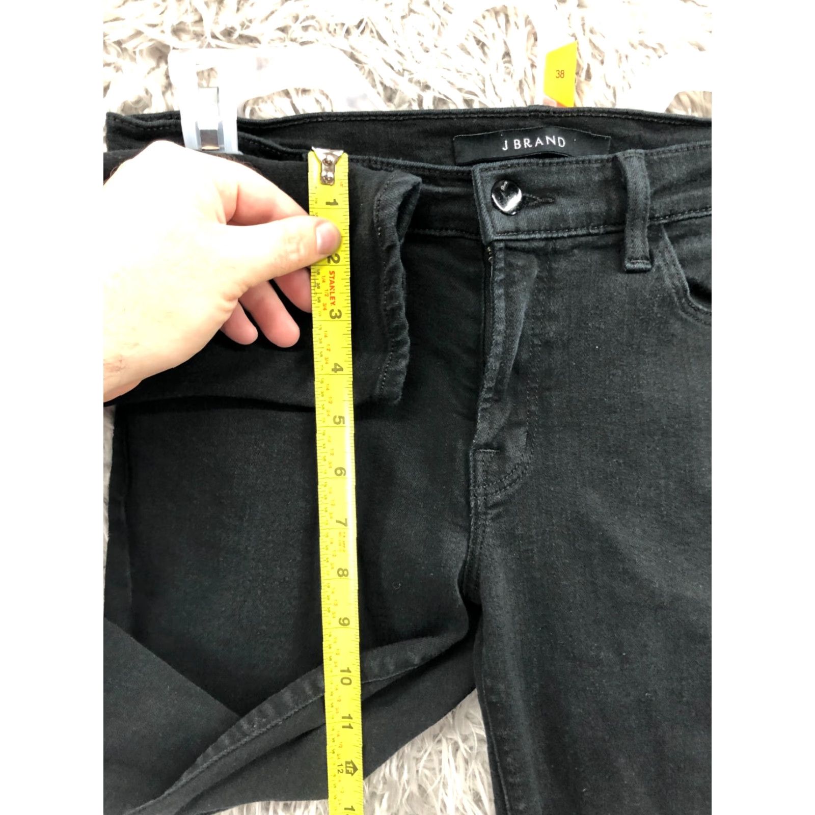 J Brand J Brand Skinny Jeans Size 27 Womens Black Dark Wash Denim Mid Rise 5-Pocket Regular Inseam 29 in Jeans Womens Size 27" / US 4 / IT 40 - 4 Thumbnail