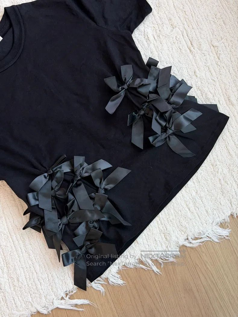 Comme des Garcons Comme Des Garcons Bow tie short sleeve top Size M / US 6-8 / IT 42-44 - 5 Thumbnail
