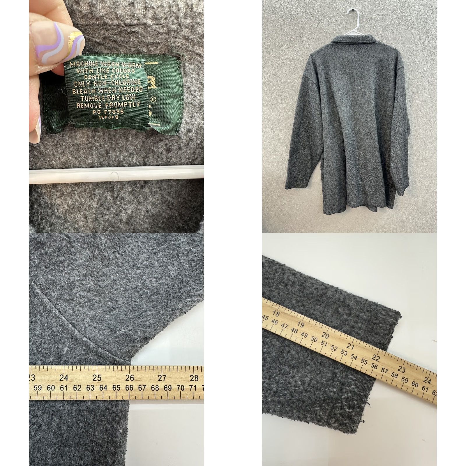 Vintage VINTAGE Womens Scandia Woods Fleece Jacket Size 2XL Gray Cardinal Embordered Zip Up Size XXL / US 16-18 / IT 52-54 - 8 Thumbnail