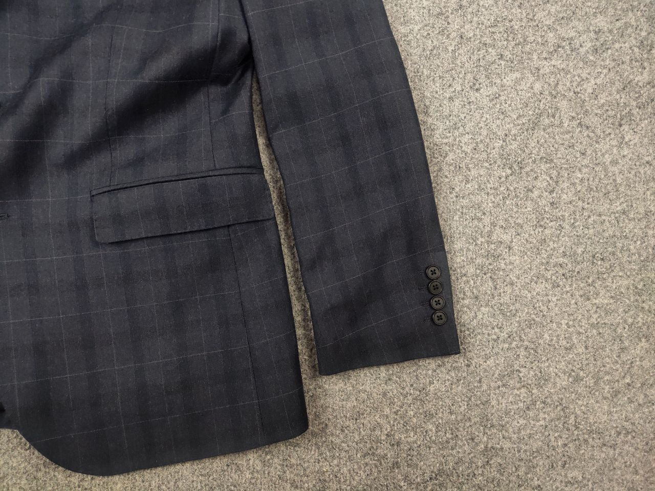 Marks & Spencer Marks & Spencer By Alfred Brown Wool Navy suit Blazer Pants Size 48L - 9 Thumbnail