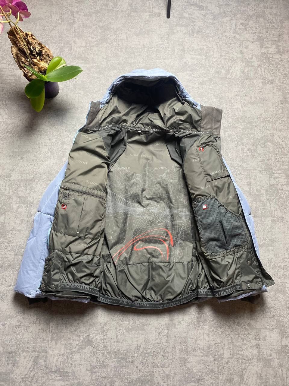 Vintage 2004 Salomon 1000 Down puffer jacket Size L / US 10 / IT 46 - 9 Thumbnail
