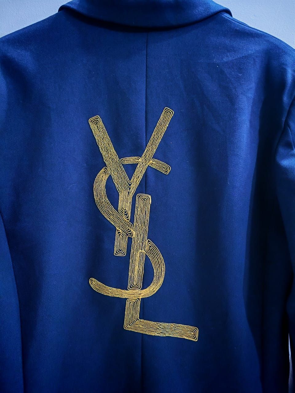 Saint Laurent Paris Saint Laurent Paris YSL Embroidery Blazer Size US M / EU 48-50 / 2 - 7 Thumbnail