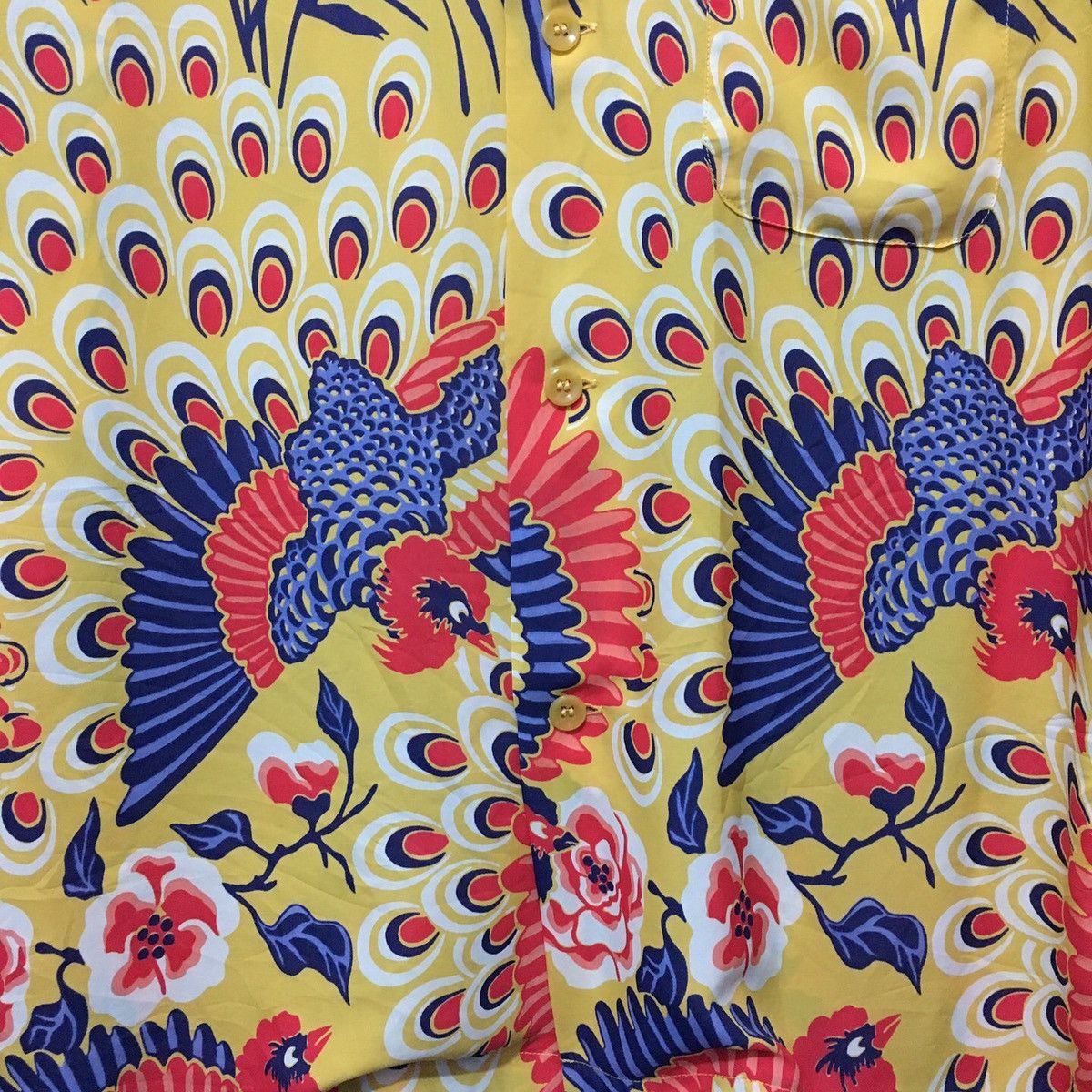 Japanese Brand 💥SOLD💥 Vintage Sun Surf Hawaiian Shirt Peacock Size US M / EU 48-50 / 2 - 12 Thumbnail