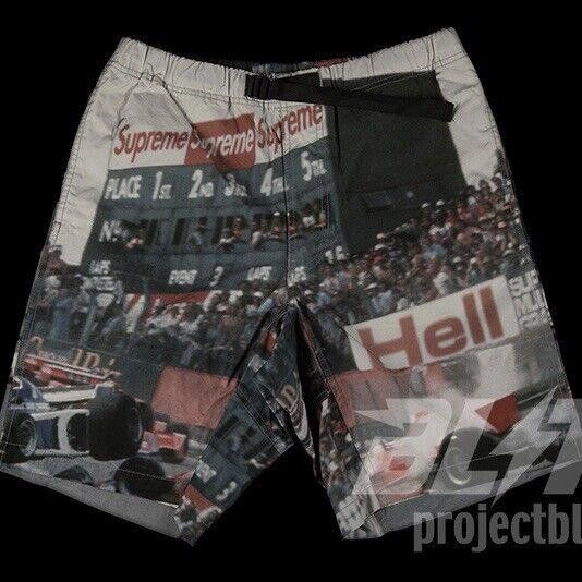 Supreme SS19 SUPREME GRAND PRIX BELTED SHORTS XL Size US 36 / EU 52 - 1 Thumbnail