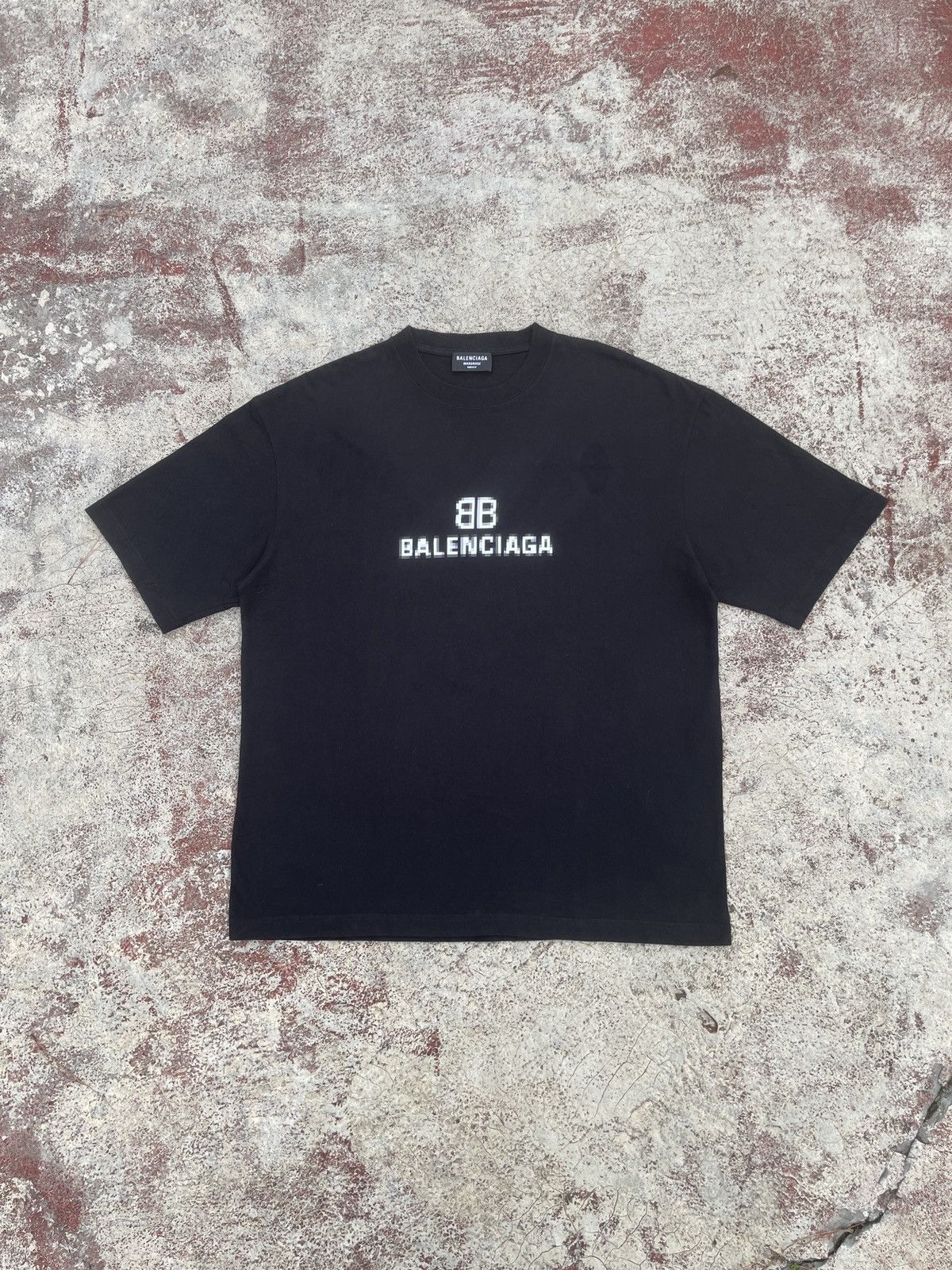 Balenciaga bb pixel logo T-shirt