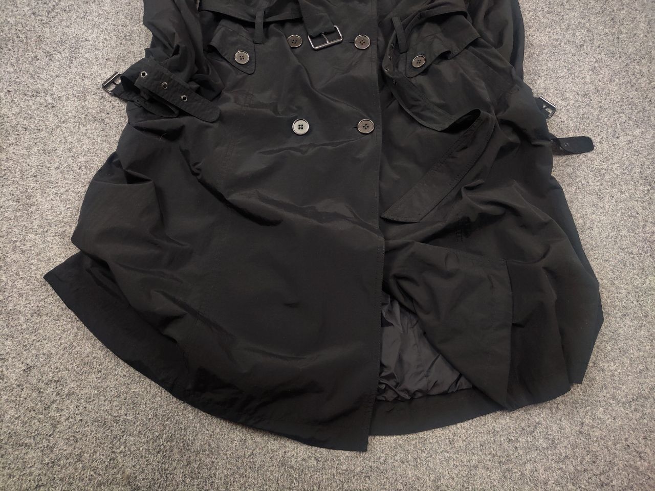 MAX&Co. MAX&co Design Max Mara long Trench coat Nylon Belt Jacket Size L / US 10 / IT 46 - 5 Thumbnail