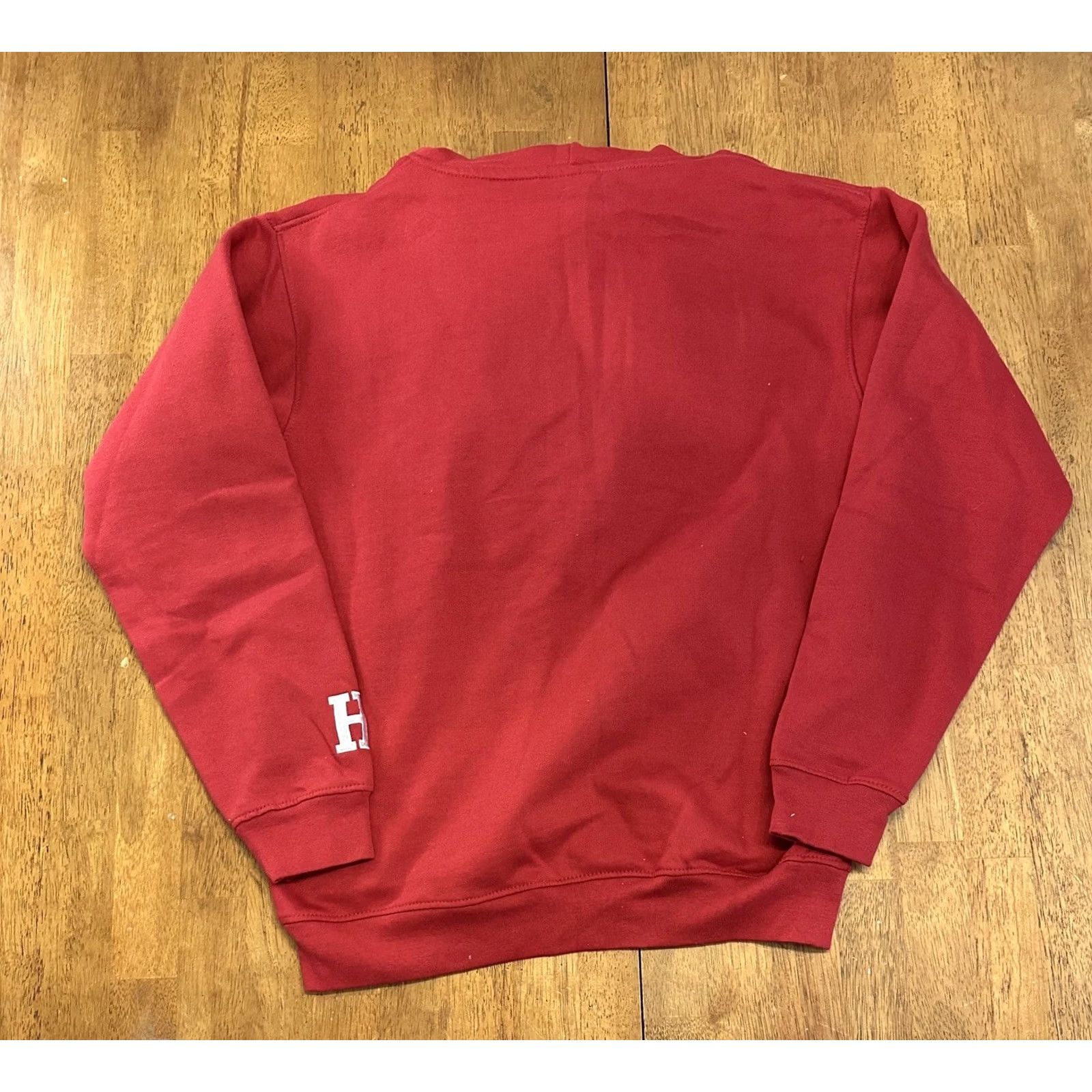 J Brand Harvard University OVB Hoodie Sweatshirt Medium Ivy League Old Varsity Brand Red Cotton Blend Fleece Graphic Print Hooded Pullover Mens Size US M / EU 48-50 / 2 - 3 Thumbnail