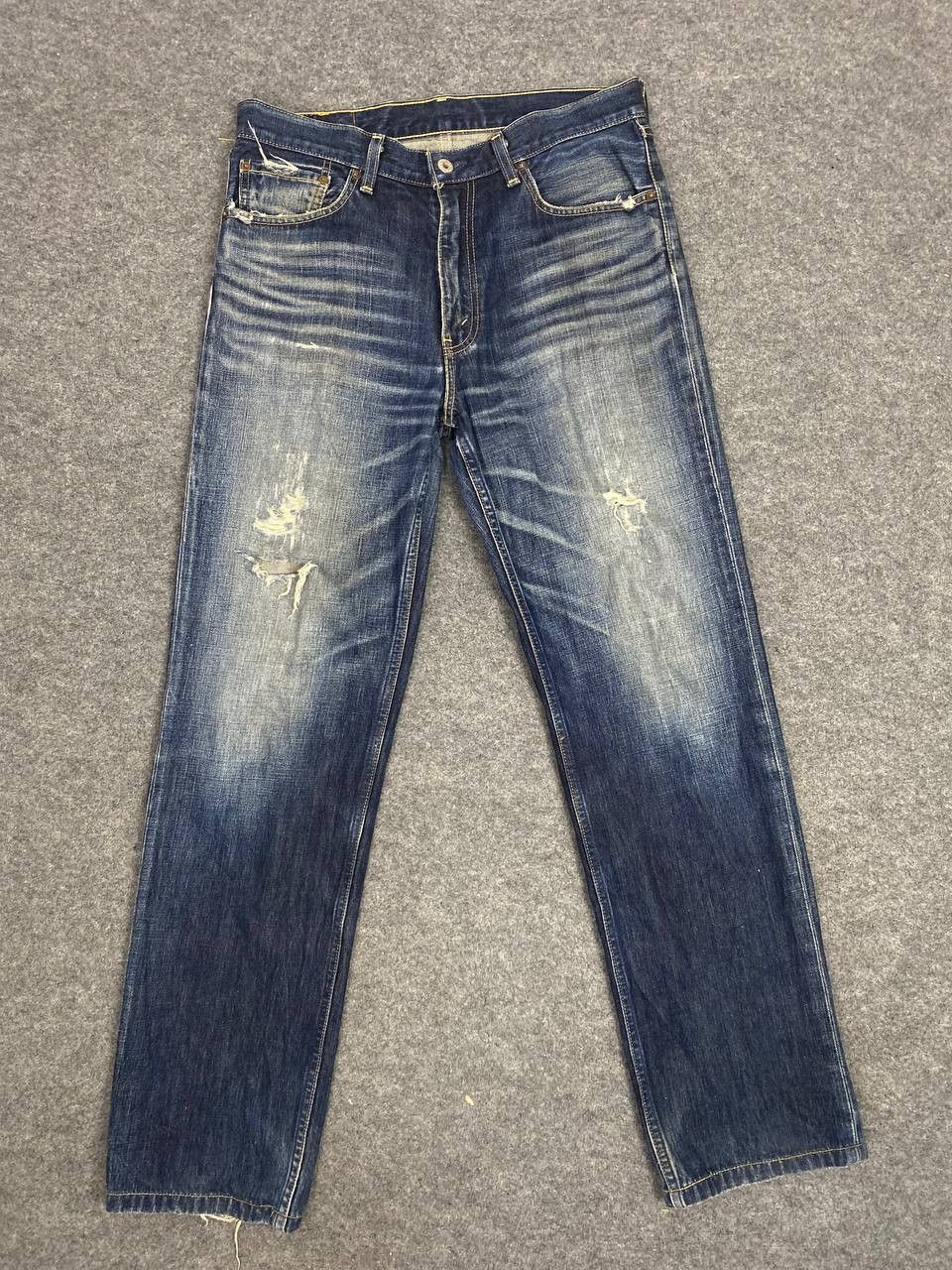 Levi's vintage levis 502 distressed denim nice design Size US 34 / EU 50 - 10 Thumbnail