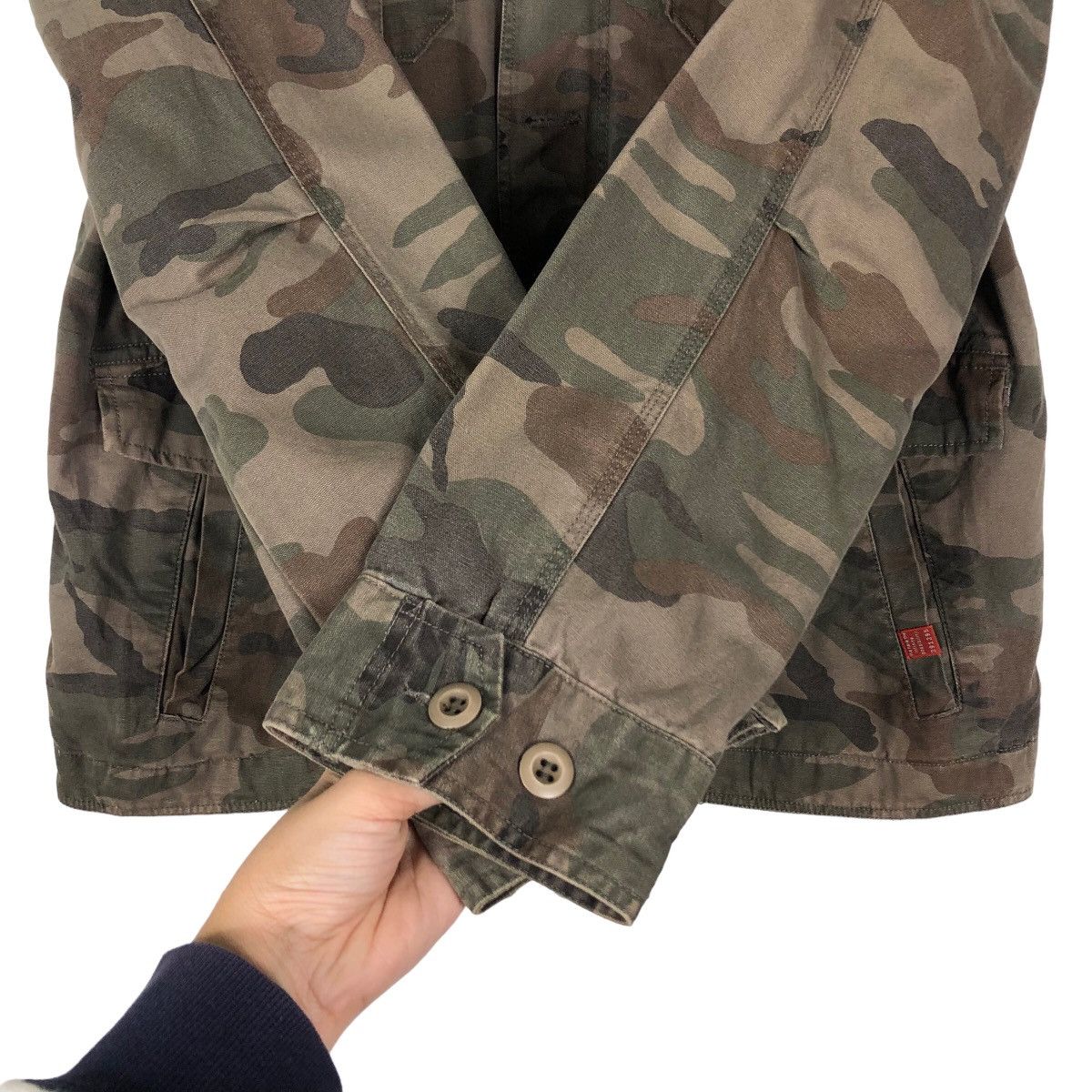 Hysteric Glamour 🔥Camouflage Biker Jacket 291295 Homme Japan Made Size US M / EU 48-50 / 2 - 13 Thumbnail