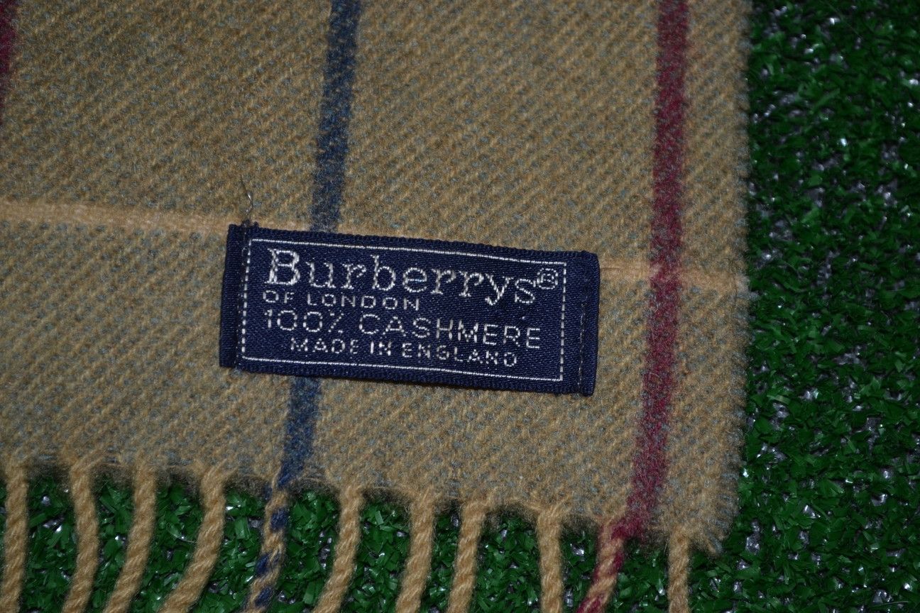 Burberry × Burberry Prorsum × Vintage Burberry 100% Cashmere Scarf / Muffler / Neckwear Size ONE SIZE - 4 Thumbnail