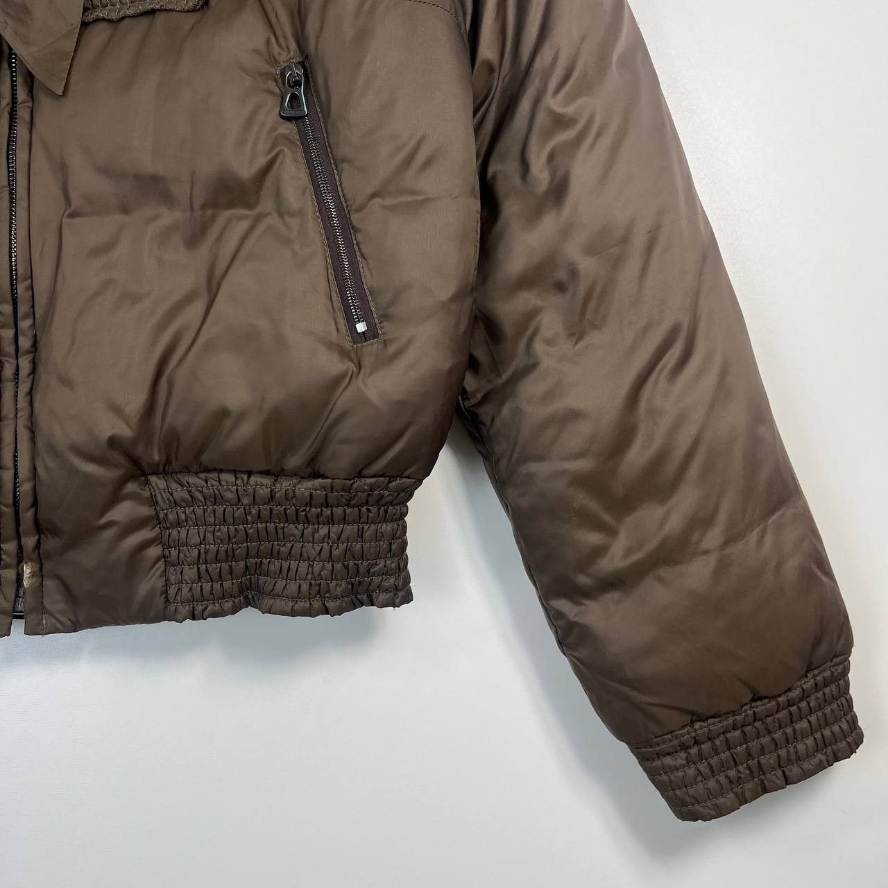 Hugo Boss Hugo Boss Orange Puffer Jacket Brown Cropped Hooded Womens 8 Size M / US 6-8 / IT 42-44 - 7 Thumbnail