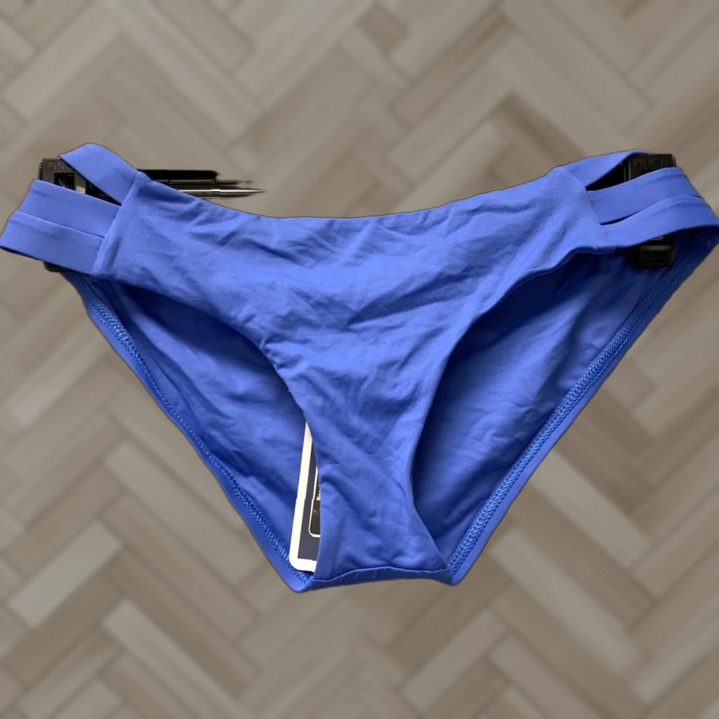 Vintage Vitamin A Bikini Bottom Womens Size 10 Large Blue Swimwear 2010s Size 32" / US 10 / IT 46 - 1 Thumbnail
