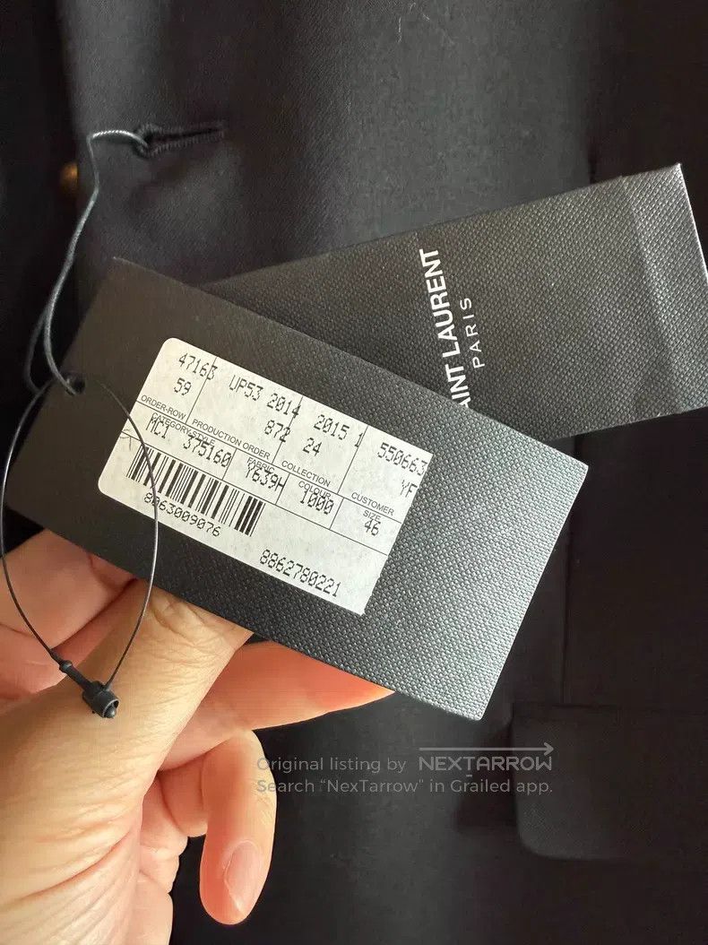 Saint Laurent Paris Saint Laurent Paris Court Style Collar Jacket i Size US S / EU 44-46 / 1 - 2 Thumbnail