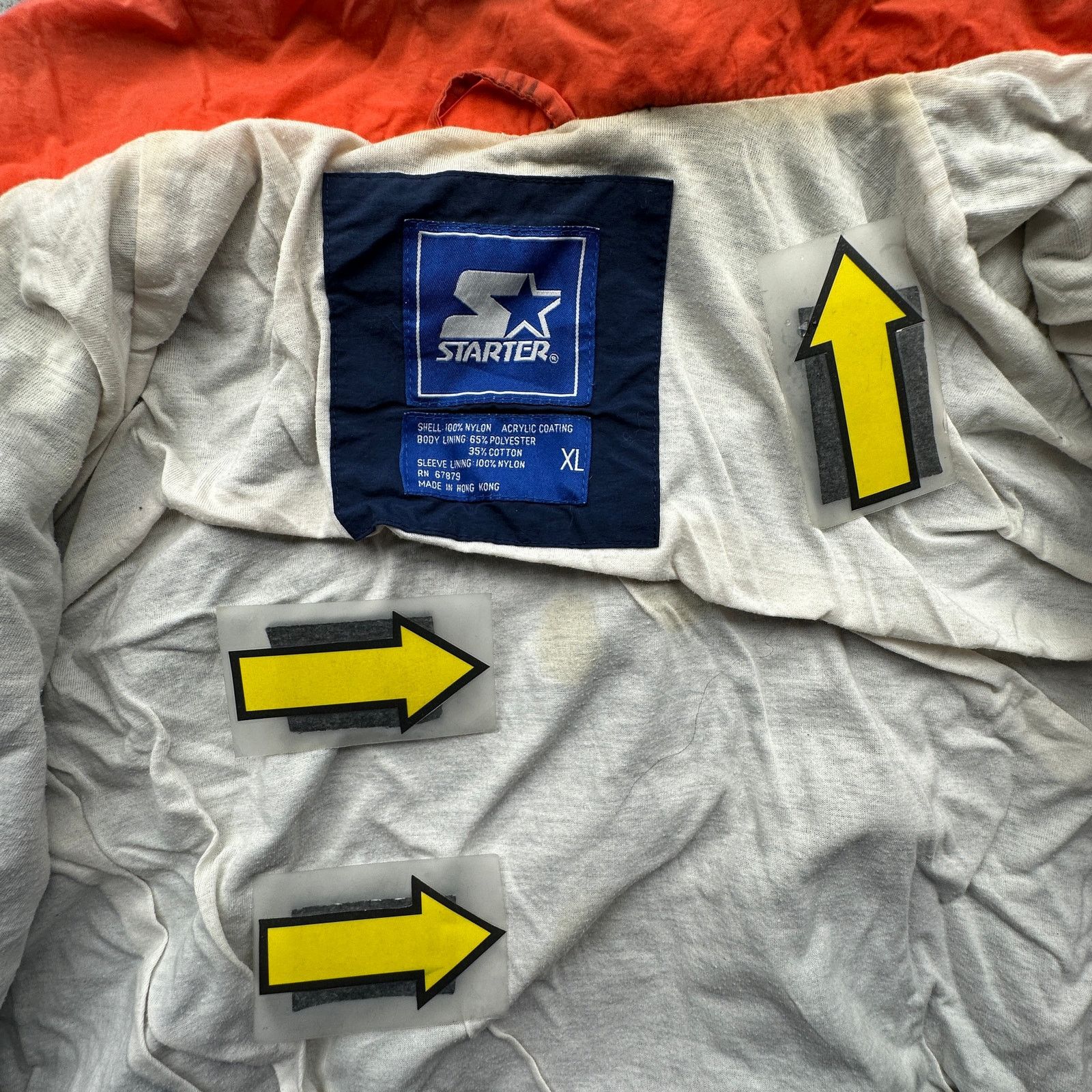 Starter Vintage 90s Starter Syracuse Windbreaker Jacket Men XL Navy Size US XL / EU 56 / 4 - 9 Thumbnail