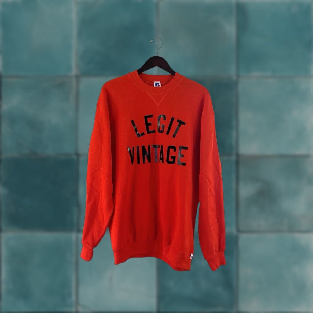 Russell Athletic VINTAGE Russell Athletic Sweatshirt Mens 2XL Orange USA Made Crewneck Sweatshirt Size US XXL / EU 58 / 5 - 1 Thumbnail
