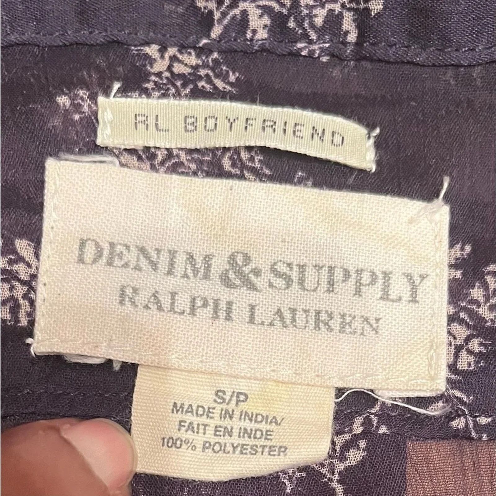 Denim & Supply Ralph Lauren Denim and Supply Ralph Lauren sheer button up shirt, size SP Size S / US 4 / IT 40 - 4 Thumbnail