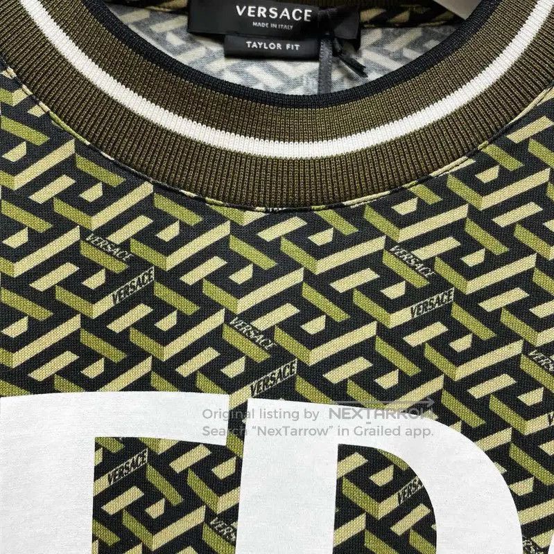 Versace Versace Green Cotton Short Sleeve T-Shirt . Size US S / EU 44-46 / 1 - 4 Thumbnail