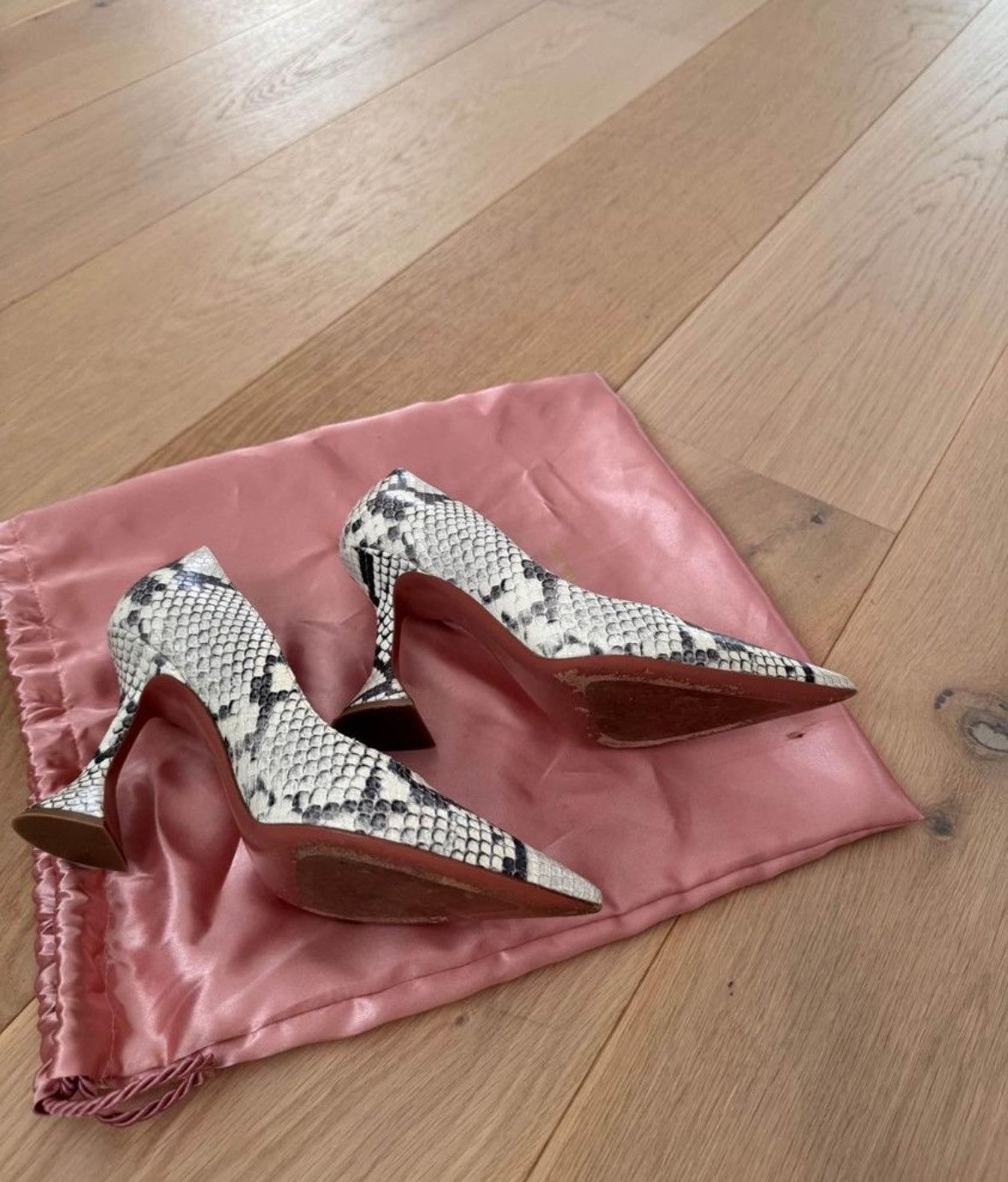 Amina Muaddi Amina Muaddi leather heels size 36 Size US 6 / IT 36 - 4 Thumbnail