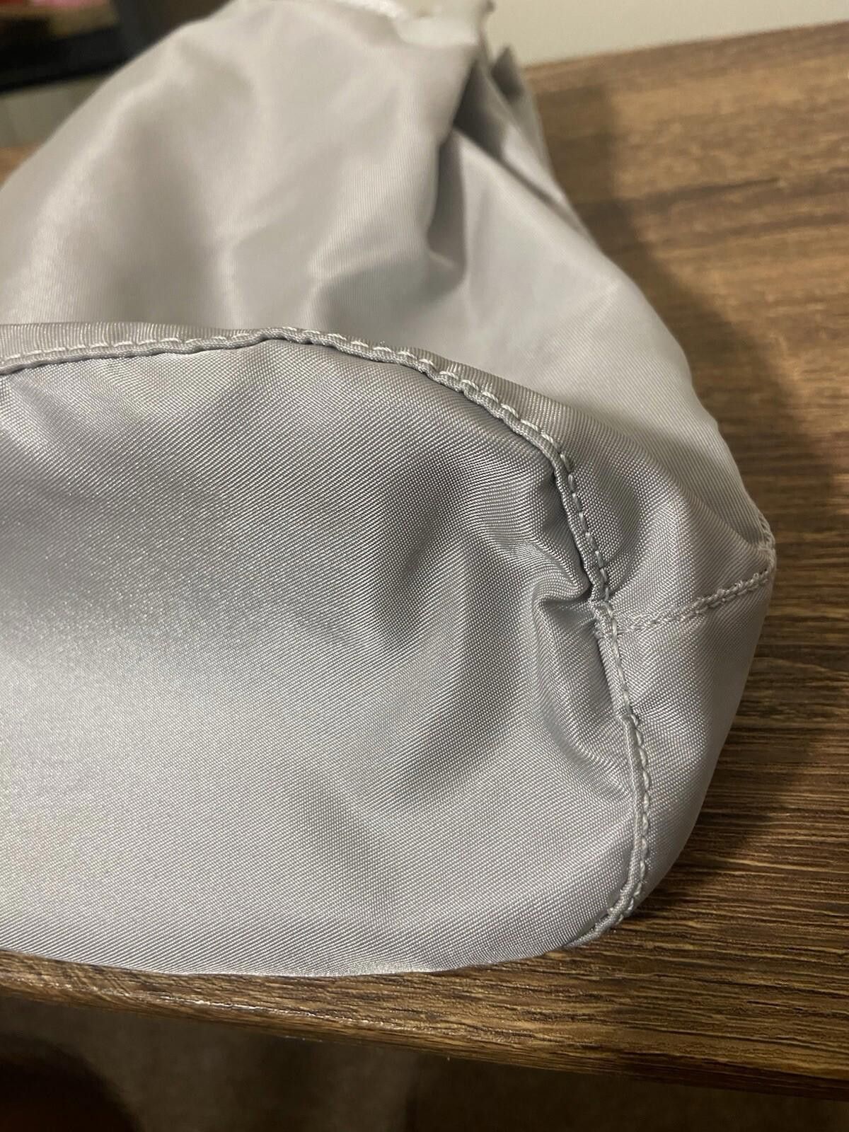 Prada Prada silver gray drawstring bucket pouch bag, great w card Size ONE SIZE - 5 Thumbnail