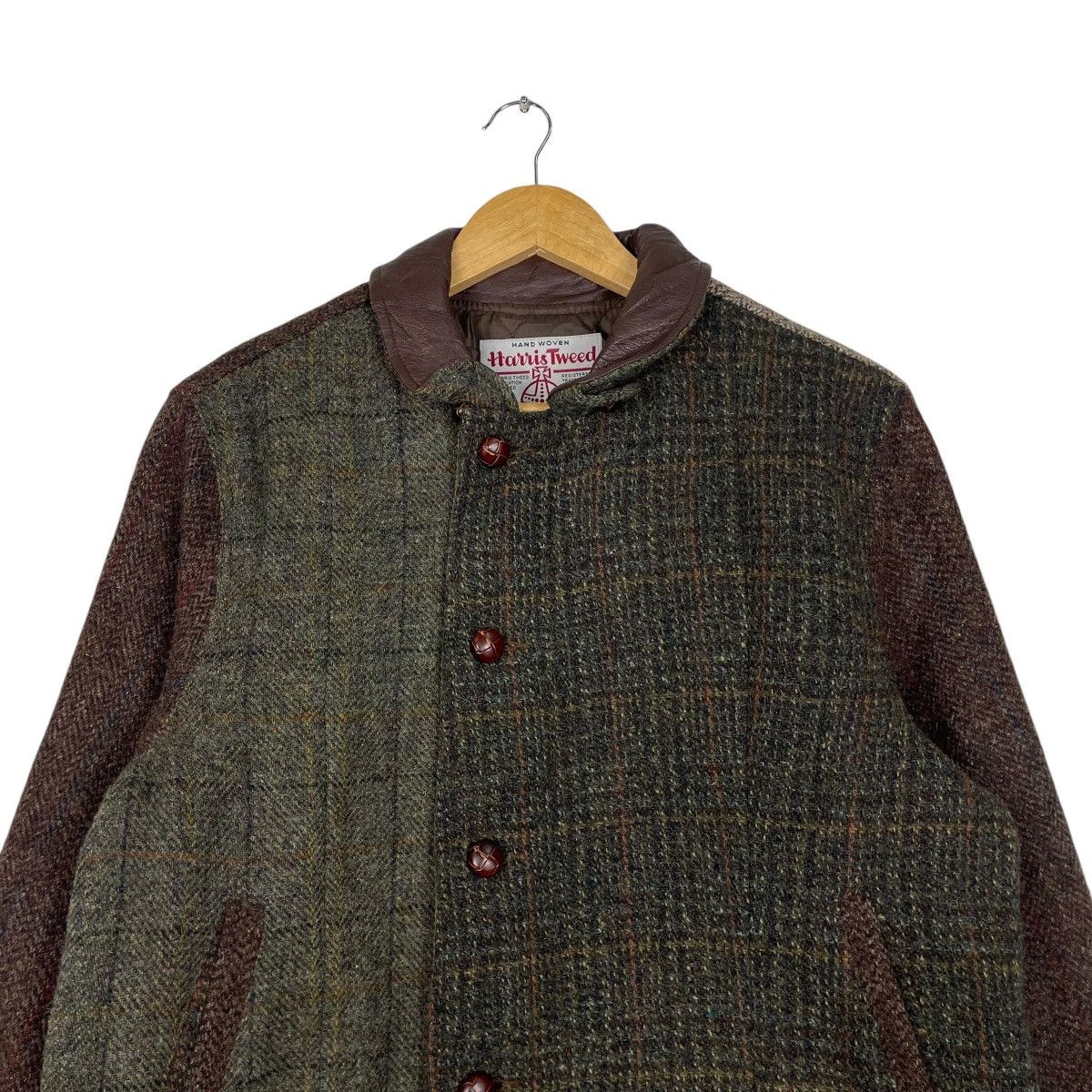 Harris Tweed × Japanese Brand 💥KEATON CHASE BY HARRIS TWEED BUTTON JACKET Size US M / EU 48-50 / 2 - 2 Thumbnail
