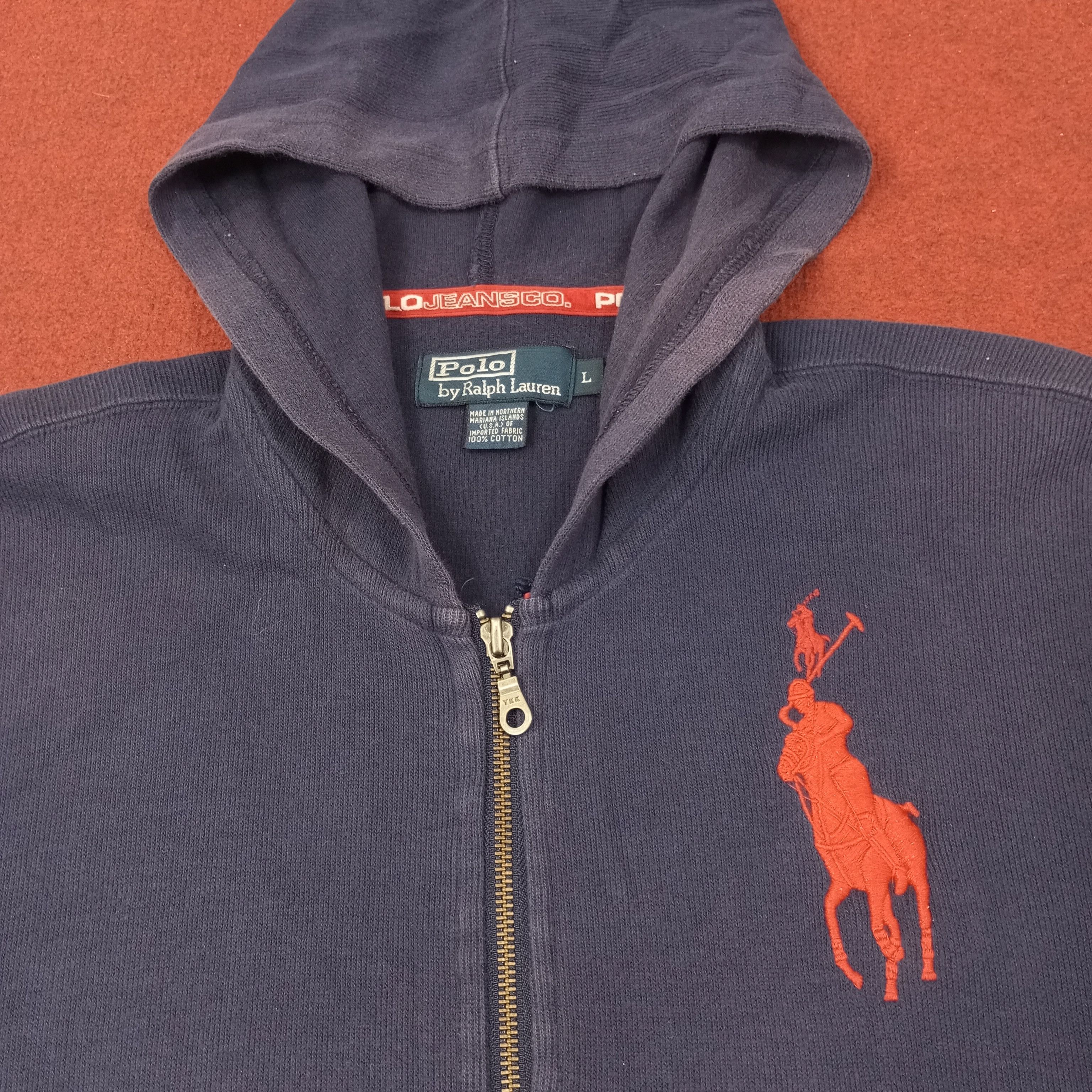 Polo Ralph Lauren Polo by Ralph Lauren Fashion Brand Zipper Hoodies c253n18 Size US L / EU 52-54 / 3 - 2 Thumbnail
