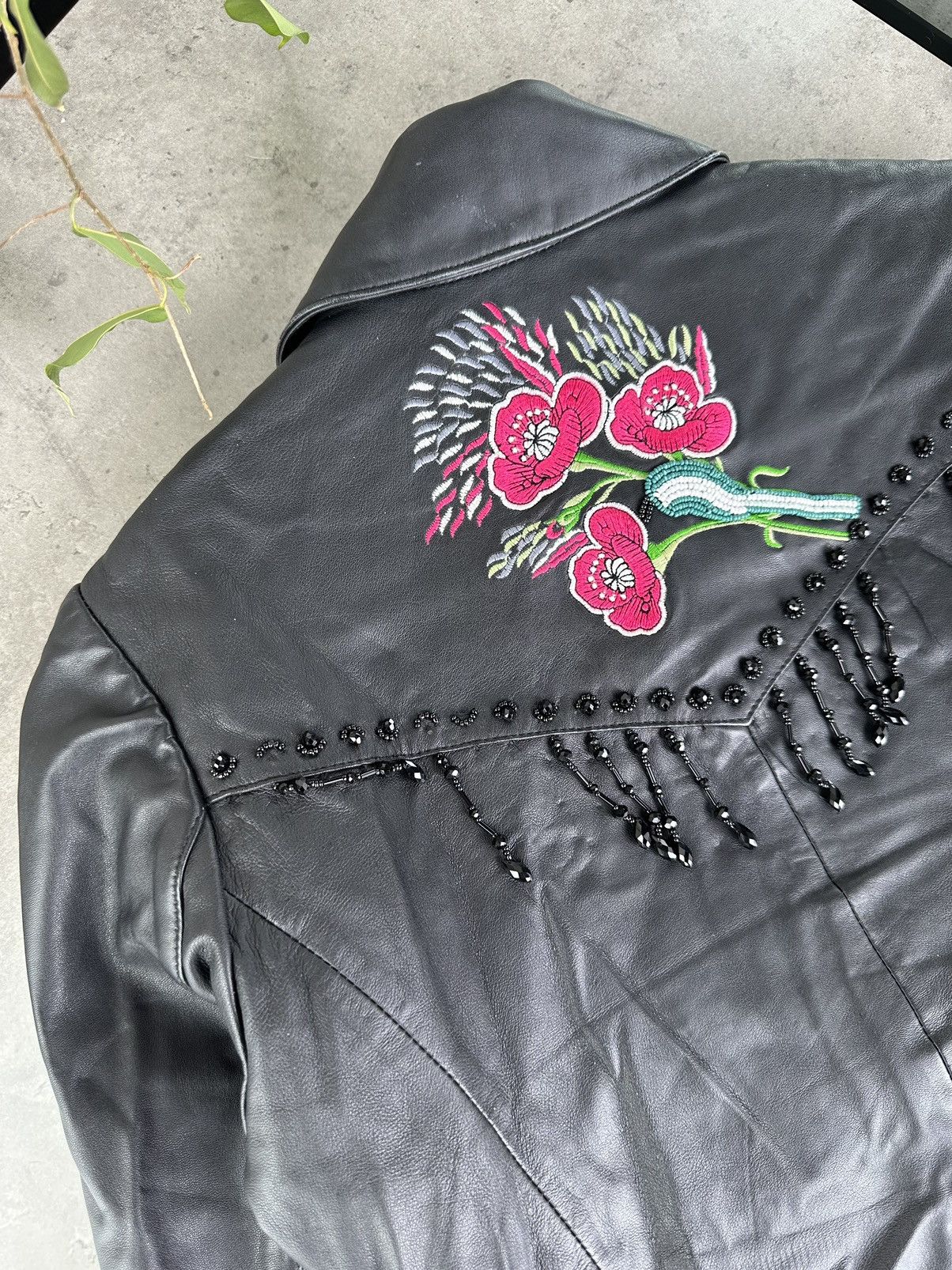 Cavalli Class Cavalli Class Leather Jacket With Embroidery Size S / US 4 / IT 40 - 16 Thumbnail