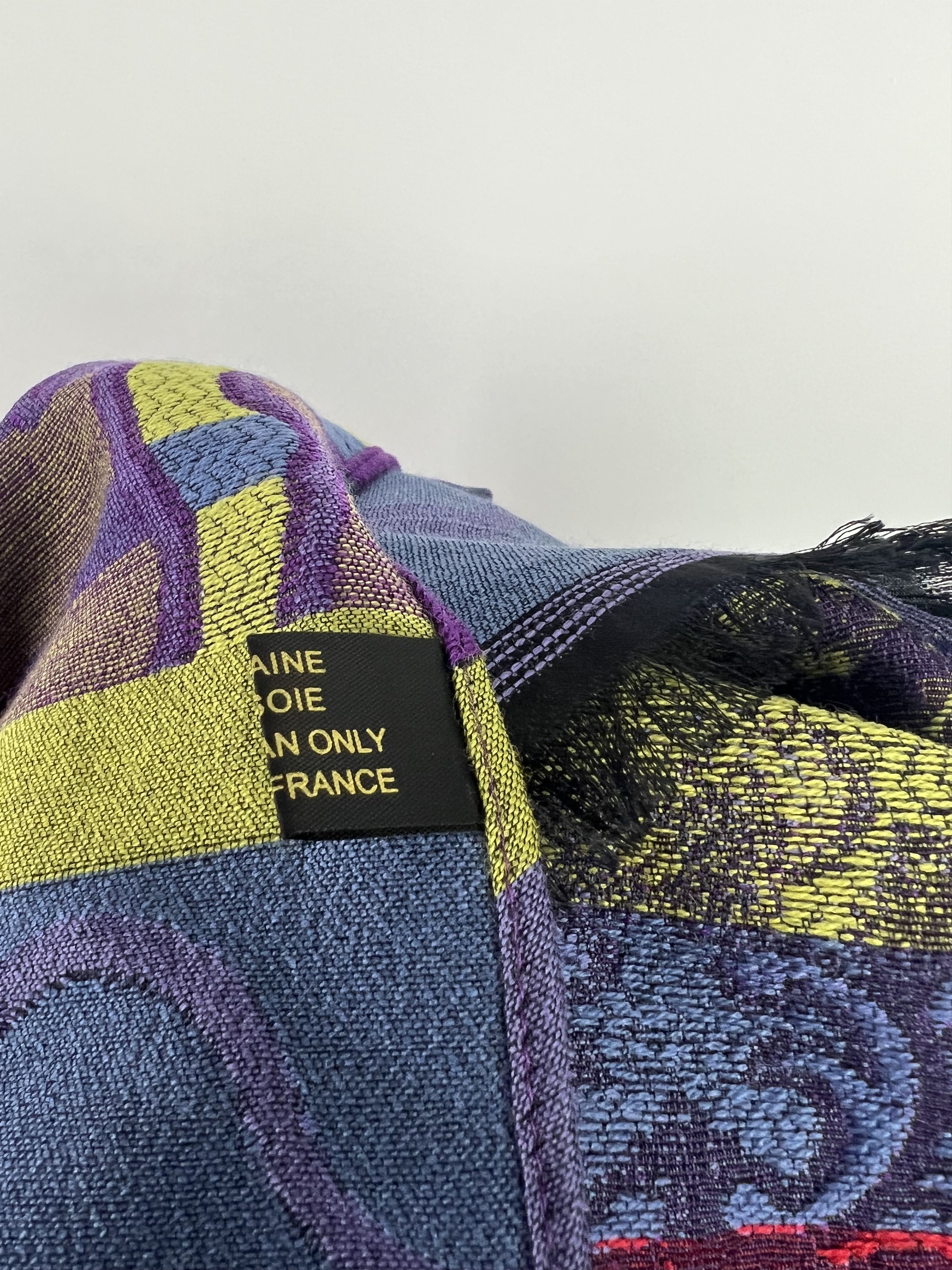 Guy Laroche Guy Laroche Multicolor Wool Silk Scarf 194x68cm Size ONE SIZE - 7 Thumbnail