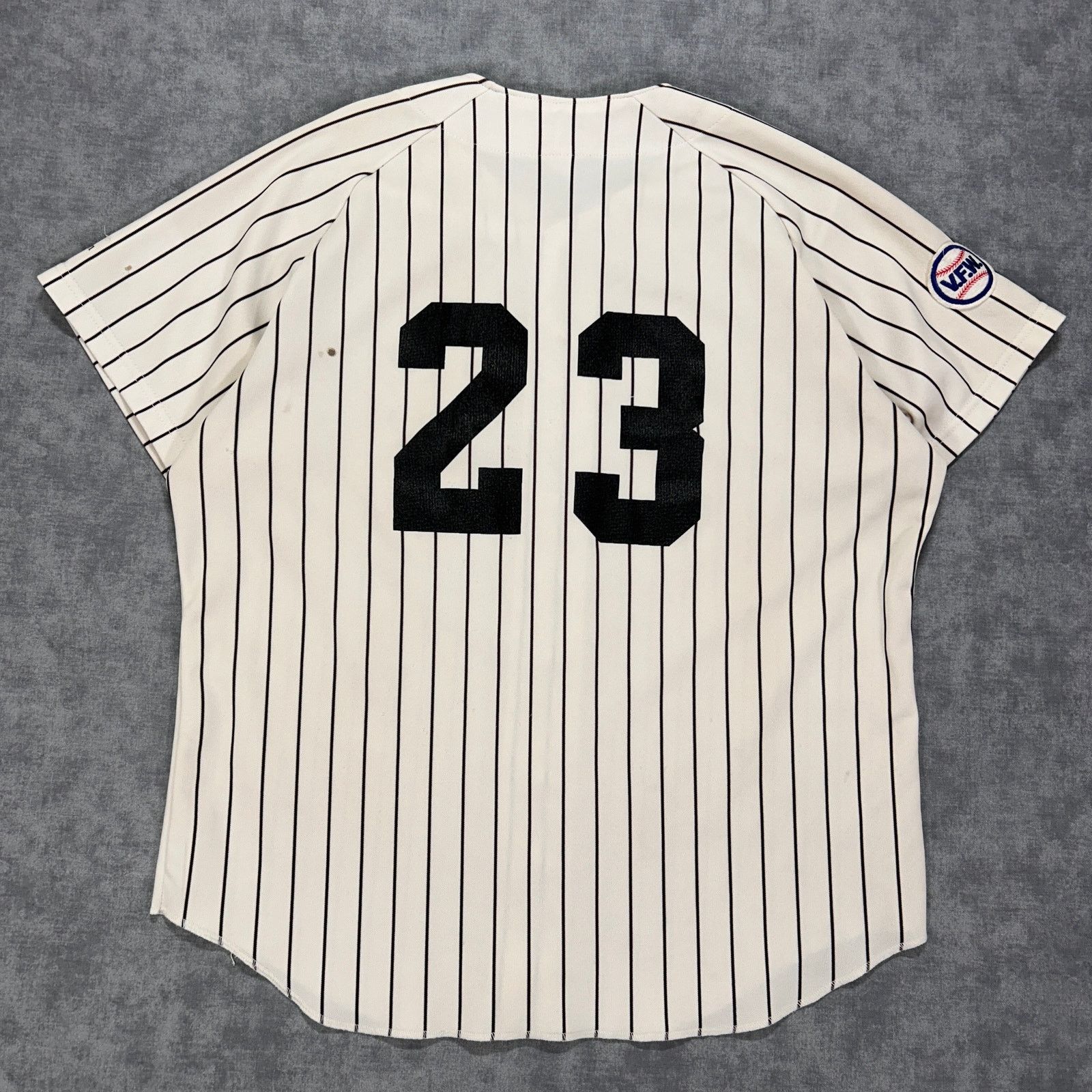 Wilson VTG Wilson VFW pinstripe sportswear baseball jersey mens XL Size US XL / EU 56 / 4 - 2 Thumbnail