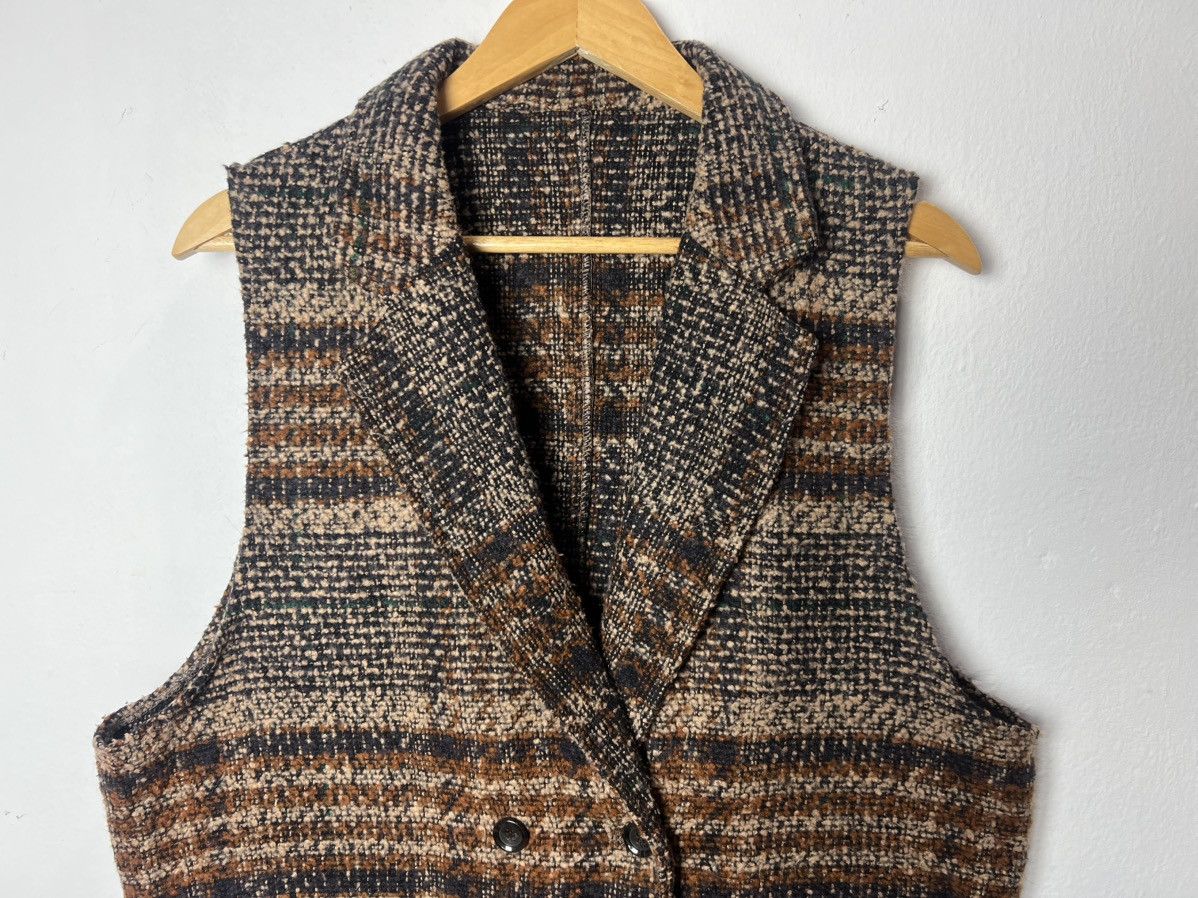 Vintage Vintage Liroluce Tweed Houndstooth Plaid Pattern Vest Size US L / EU 52-54 / 3 - 3 Thumbnail